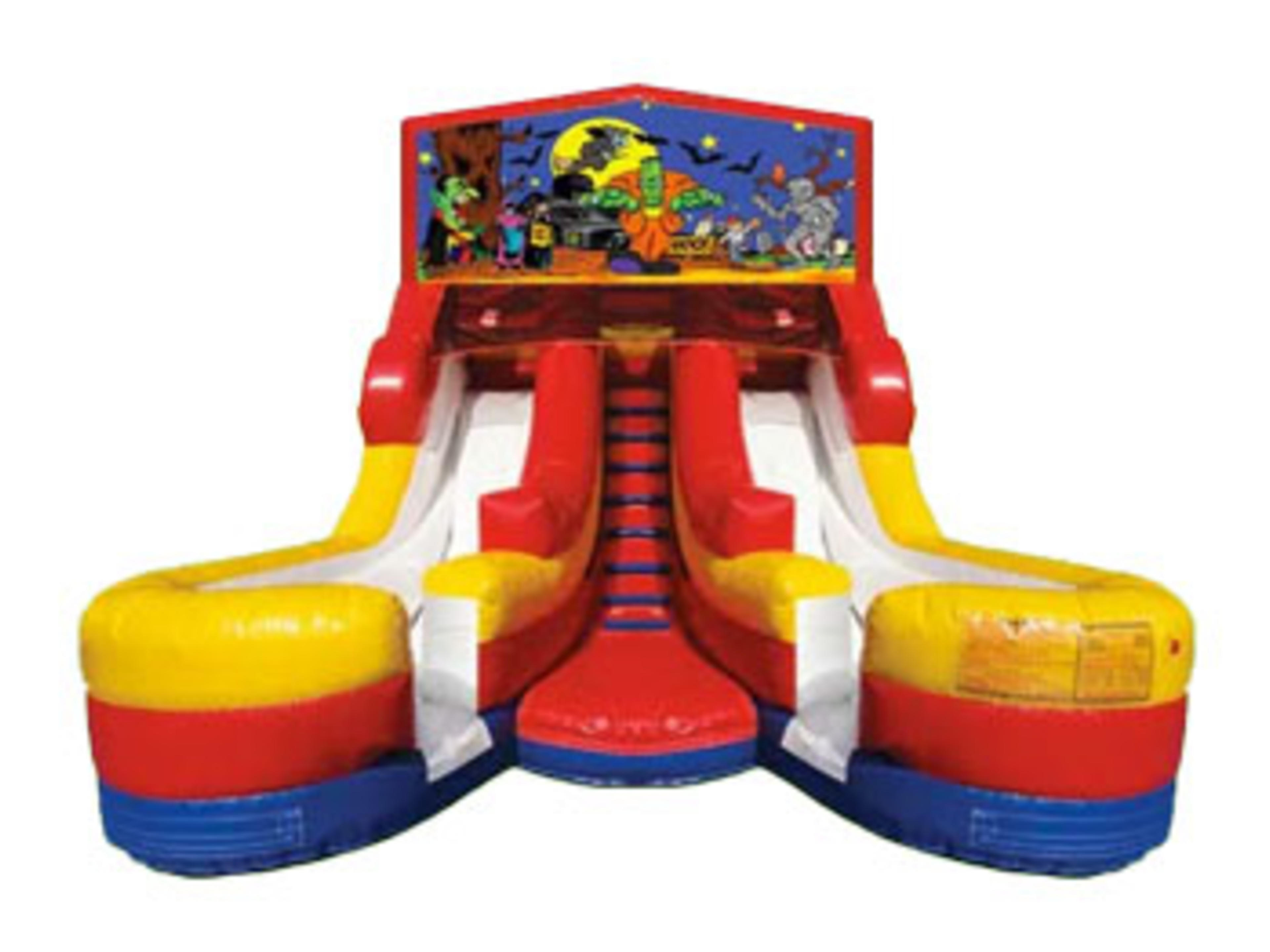 16ft Double Lane Halloween Slide