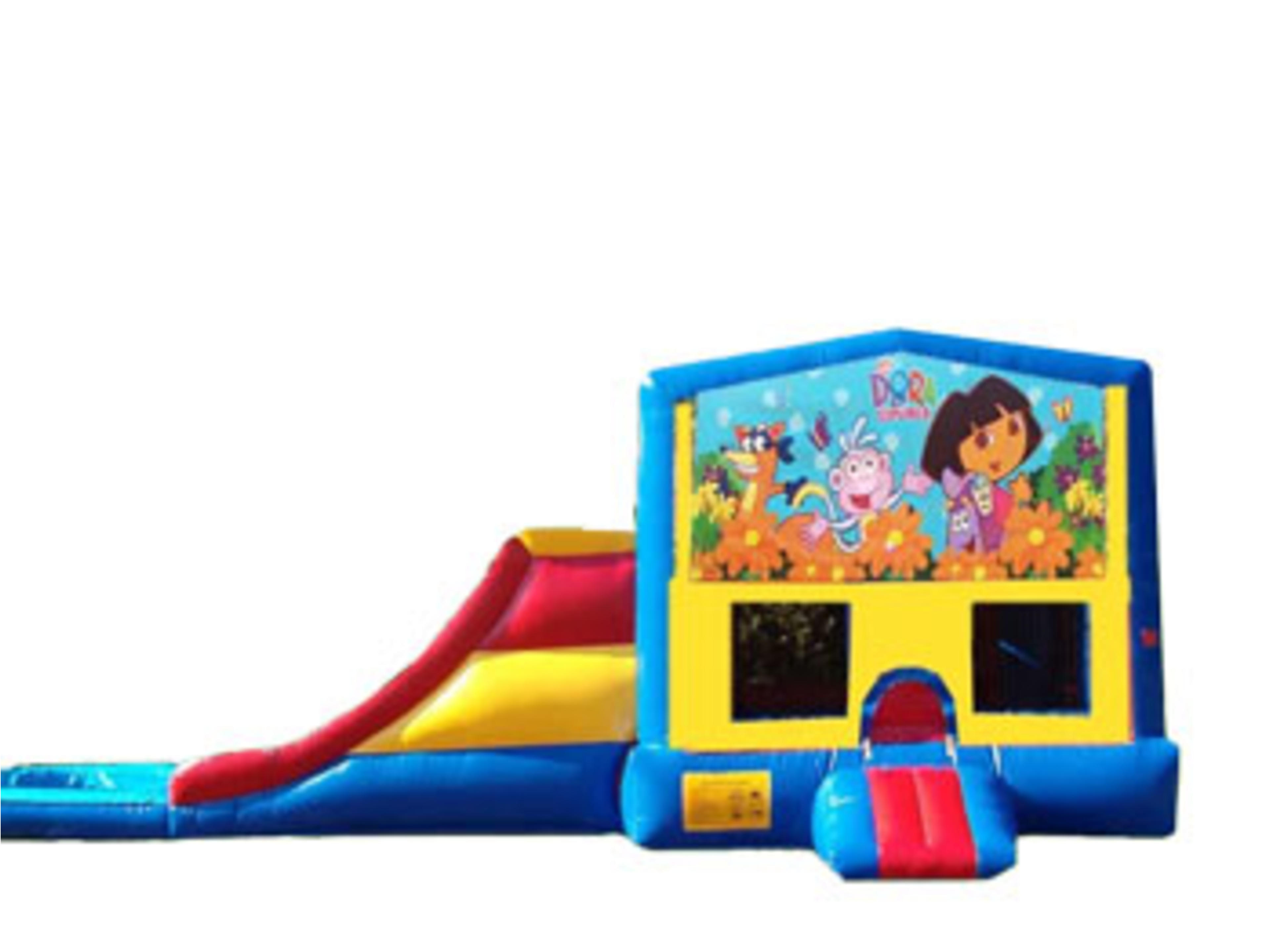 3in1 Dora Bounce House Moonwalk w/ Wet or Dry Slide