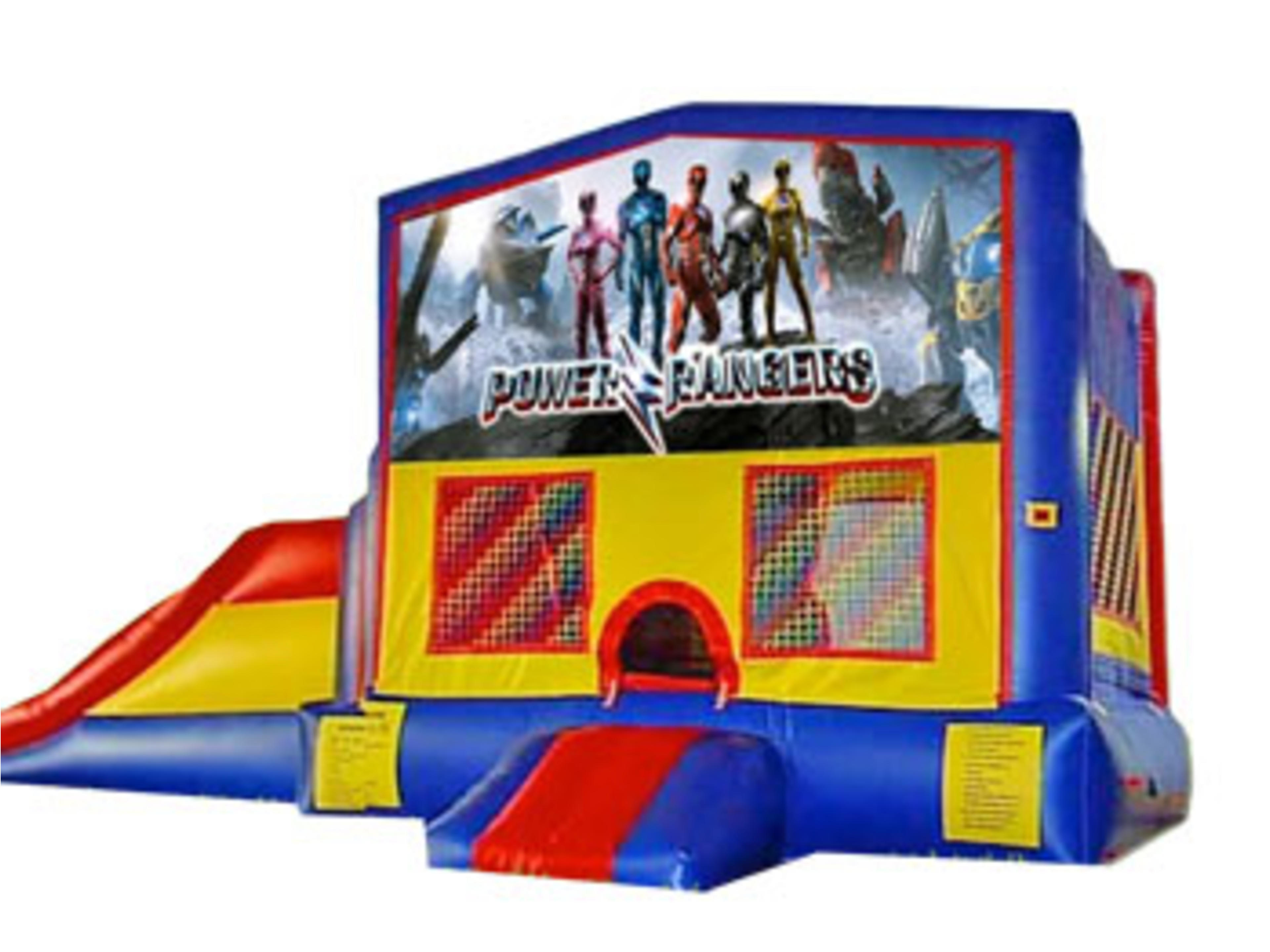 3in1 Power Rangers Bounce House Moonwalk w/ Wet or Dry Slide