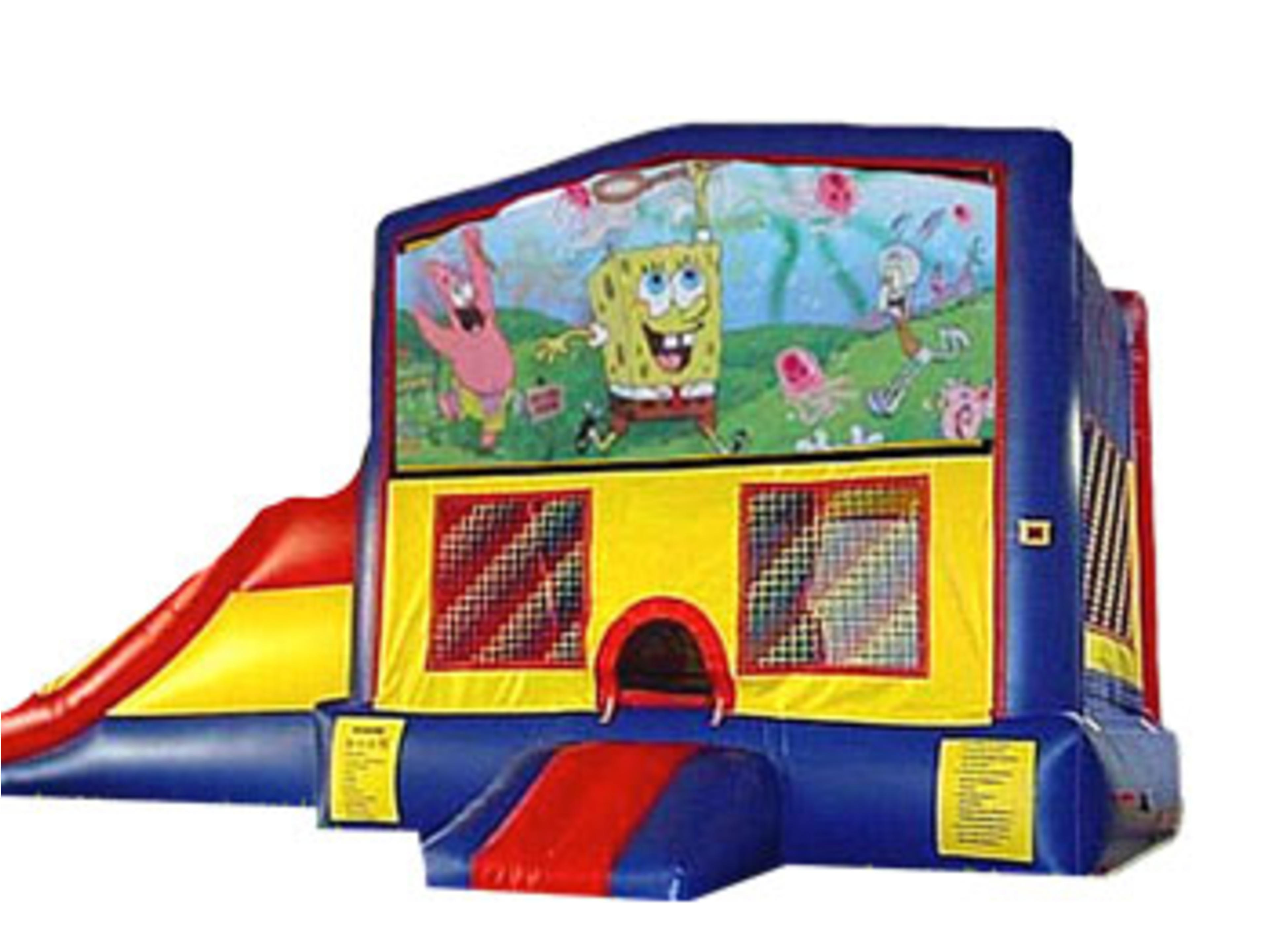 3in1 Spongebob Bounce House Moonwalk w/ Wet or Dry Slide