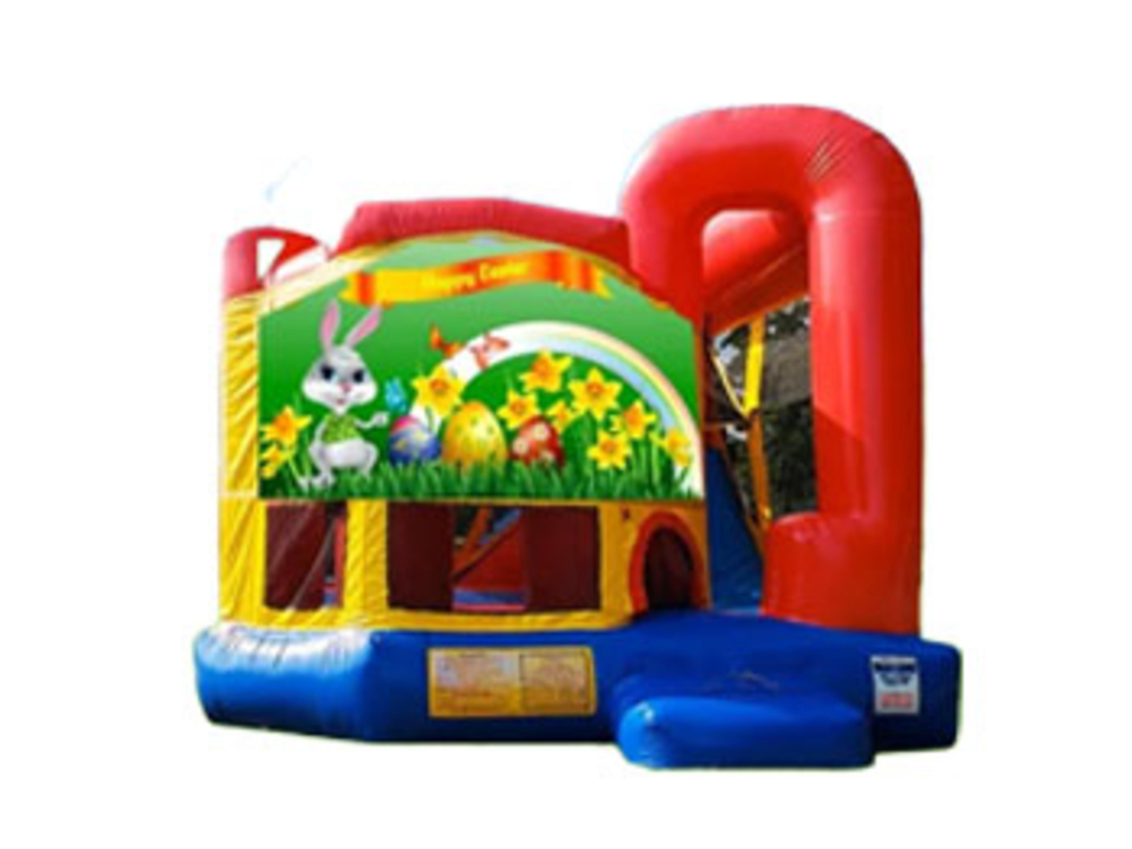 4in1 Easter Bounce House Combo w/ Wet or Dry Slide