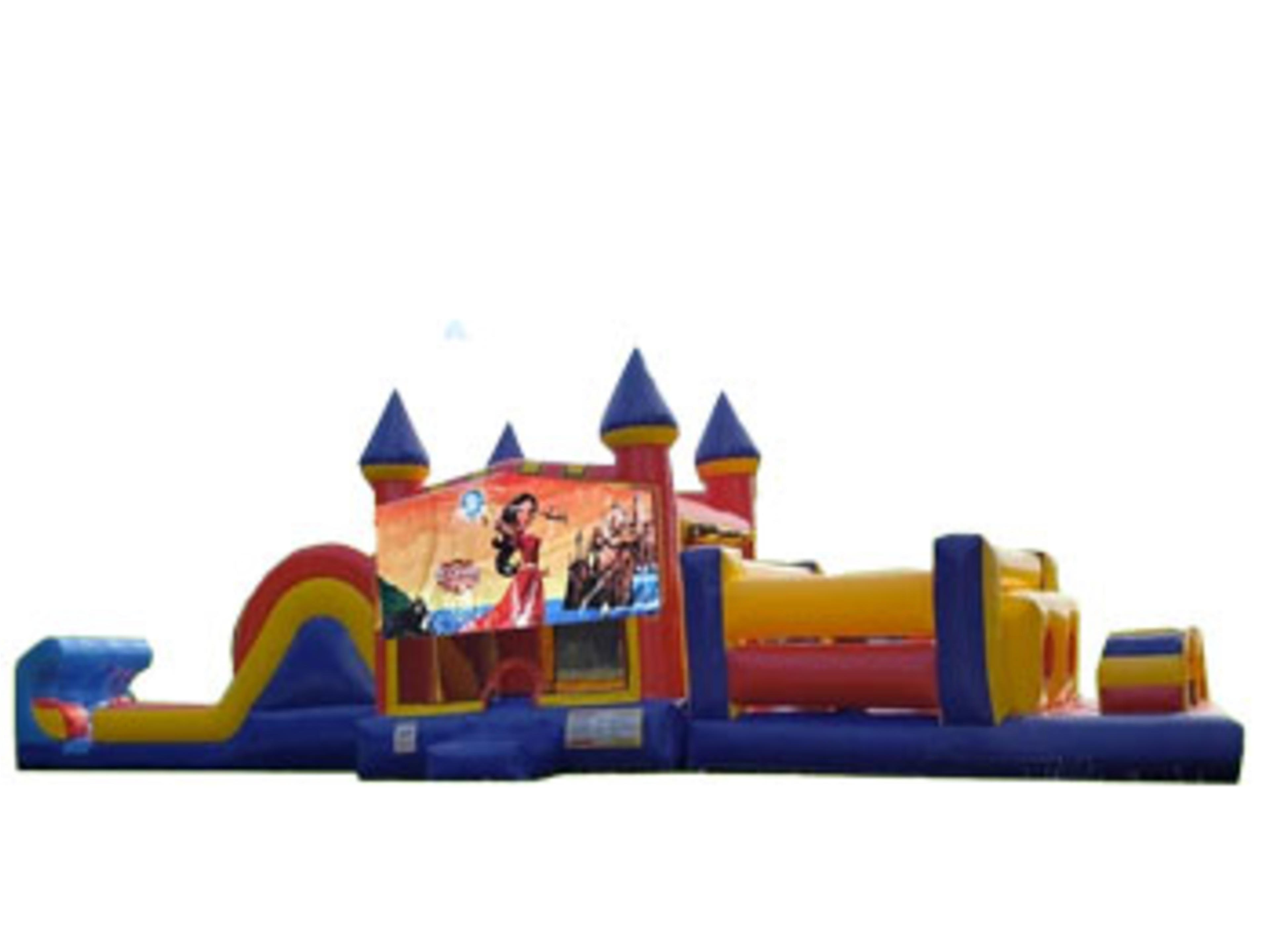 50ft Elena of Avalor Obstacle w/ Wet or Dry Slide