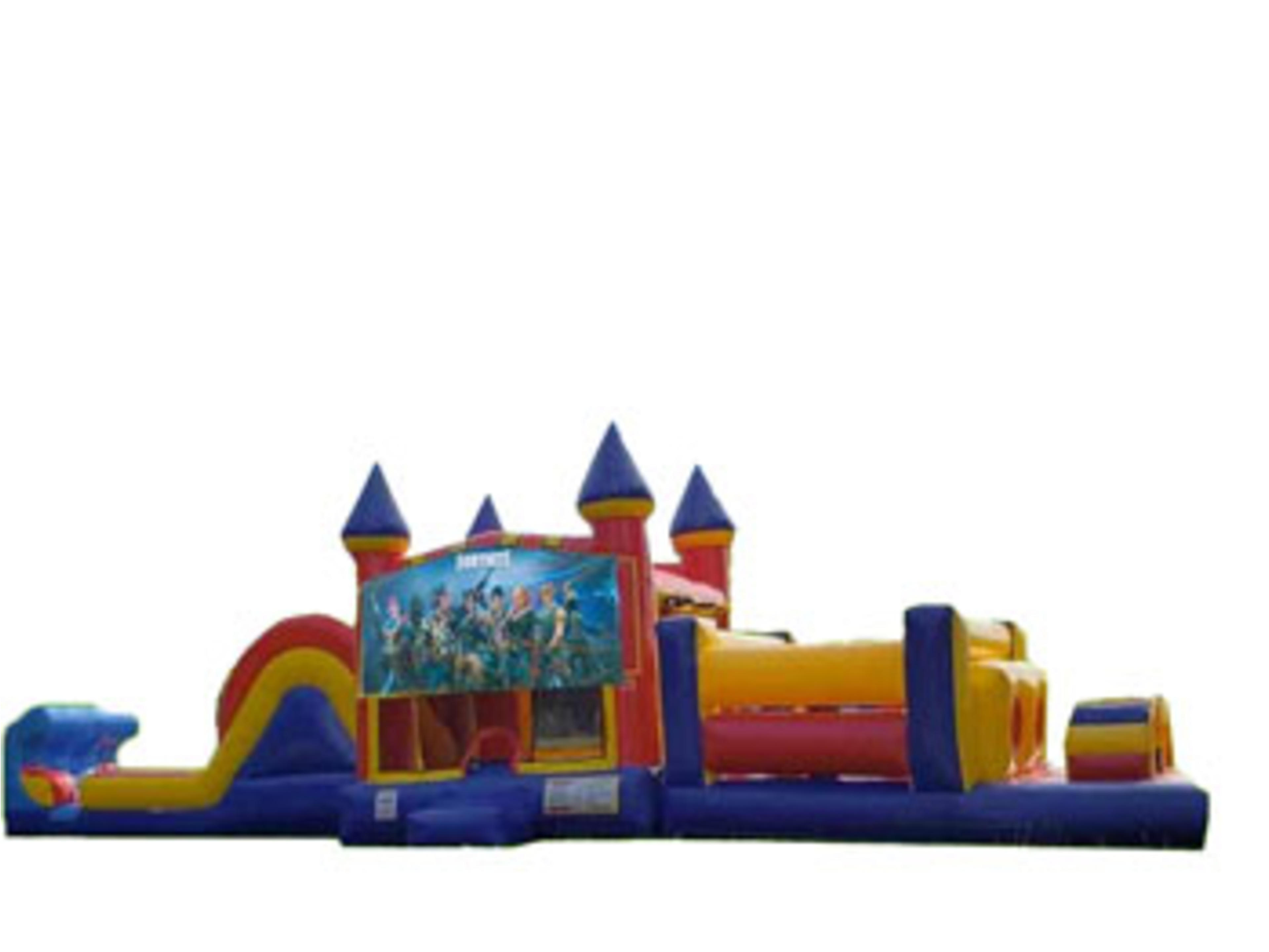 50ft Fortnite Obstacle w/ Wet or Dry Slide