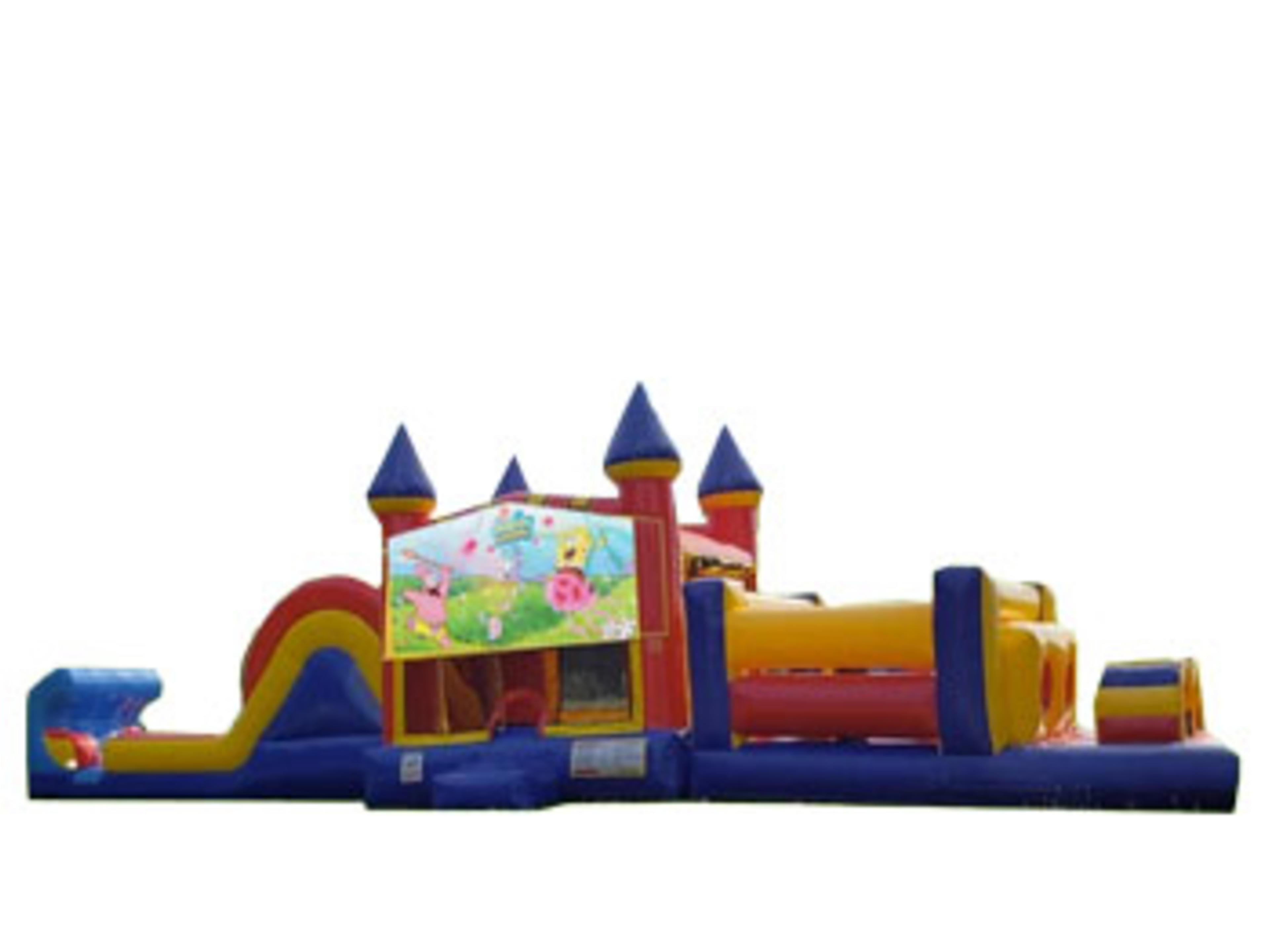 50ft Spongebob Obstacle w/ Wet or Dry Slide