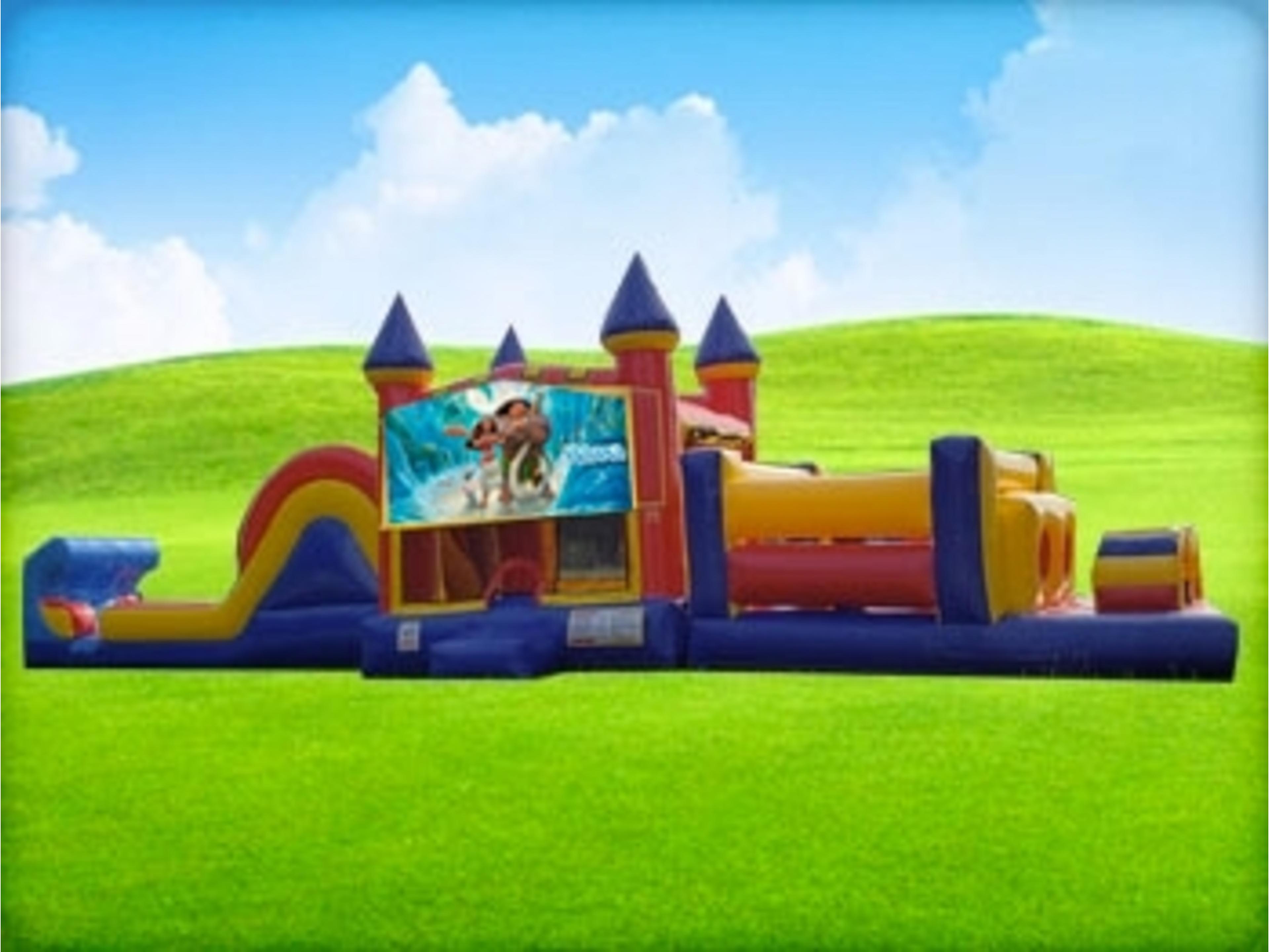 50ft Moana Obstacle w/ Wet or Dry Slide