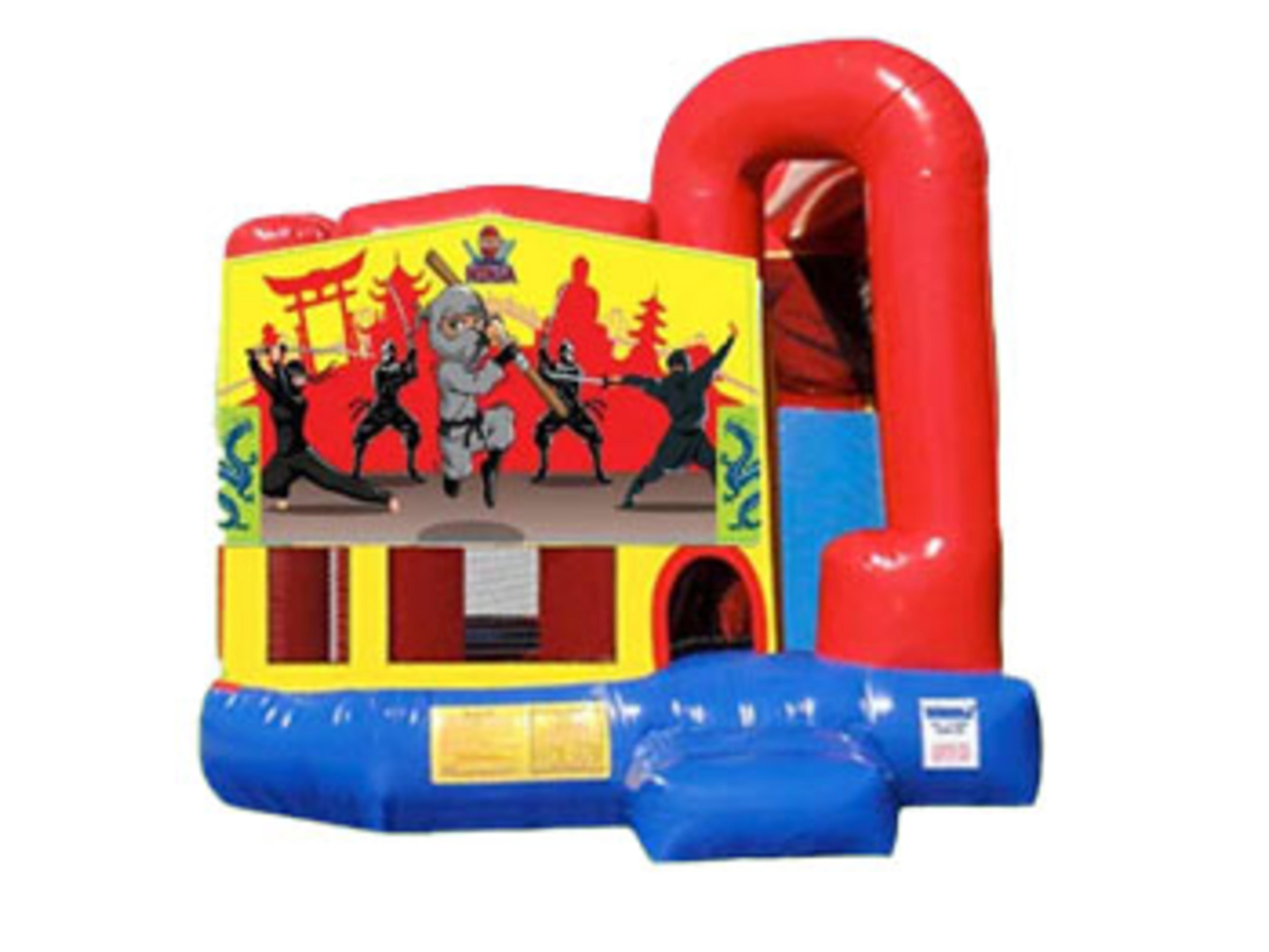 4in1 Ninja Karate Bounce House Combo w/ (Dry or Wet/Water Slide)