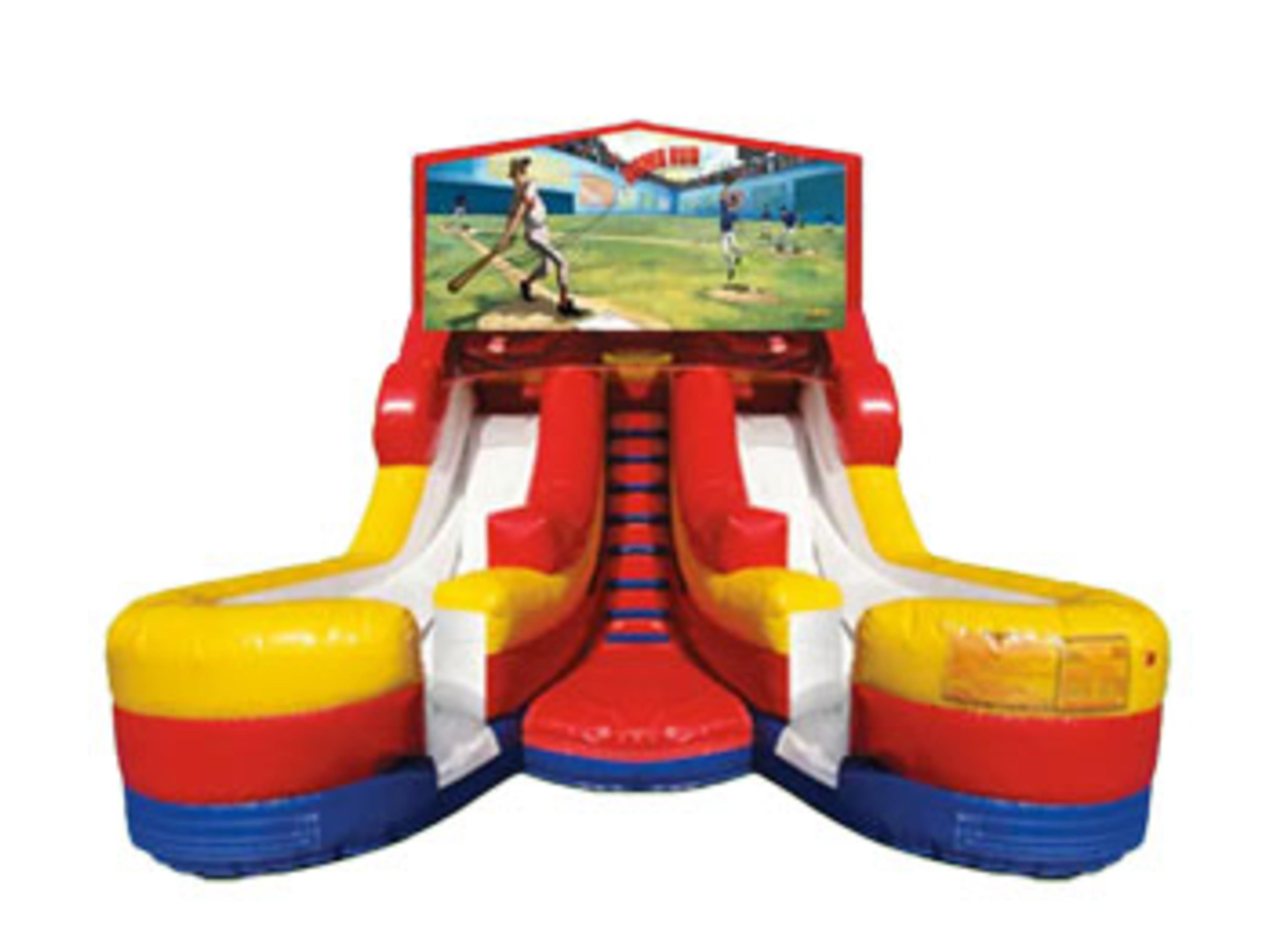 16ft Double Lane Baseball w/ (Dry or Wet/Water Slide)