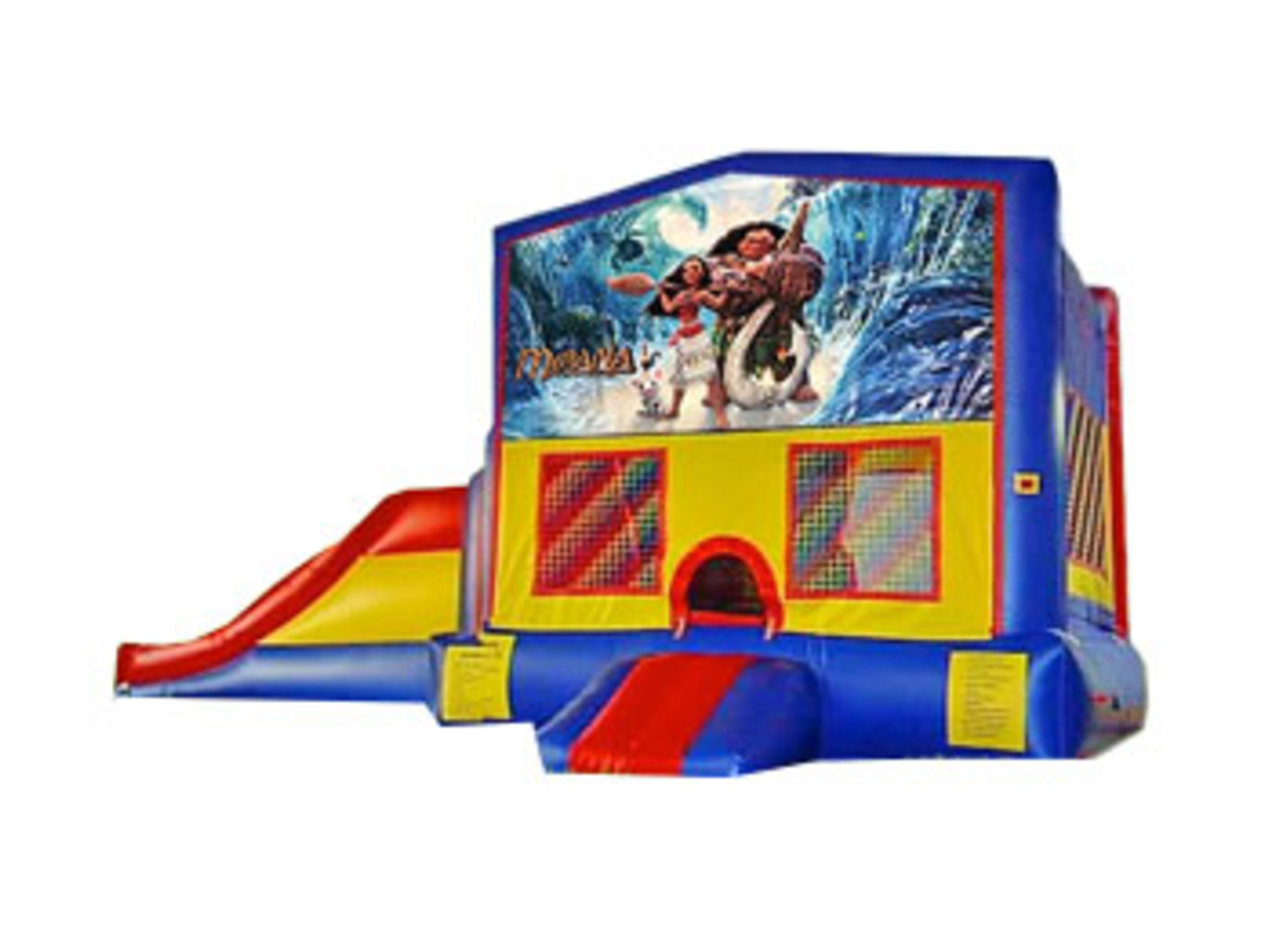 3in1 Moana Bounce House Moonwalk w/ Wet or Dry Slide