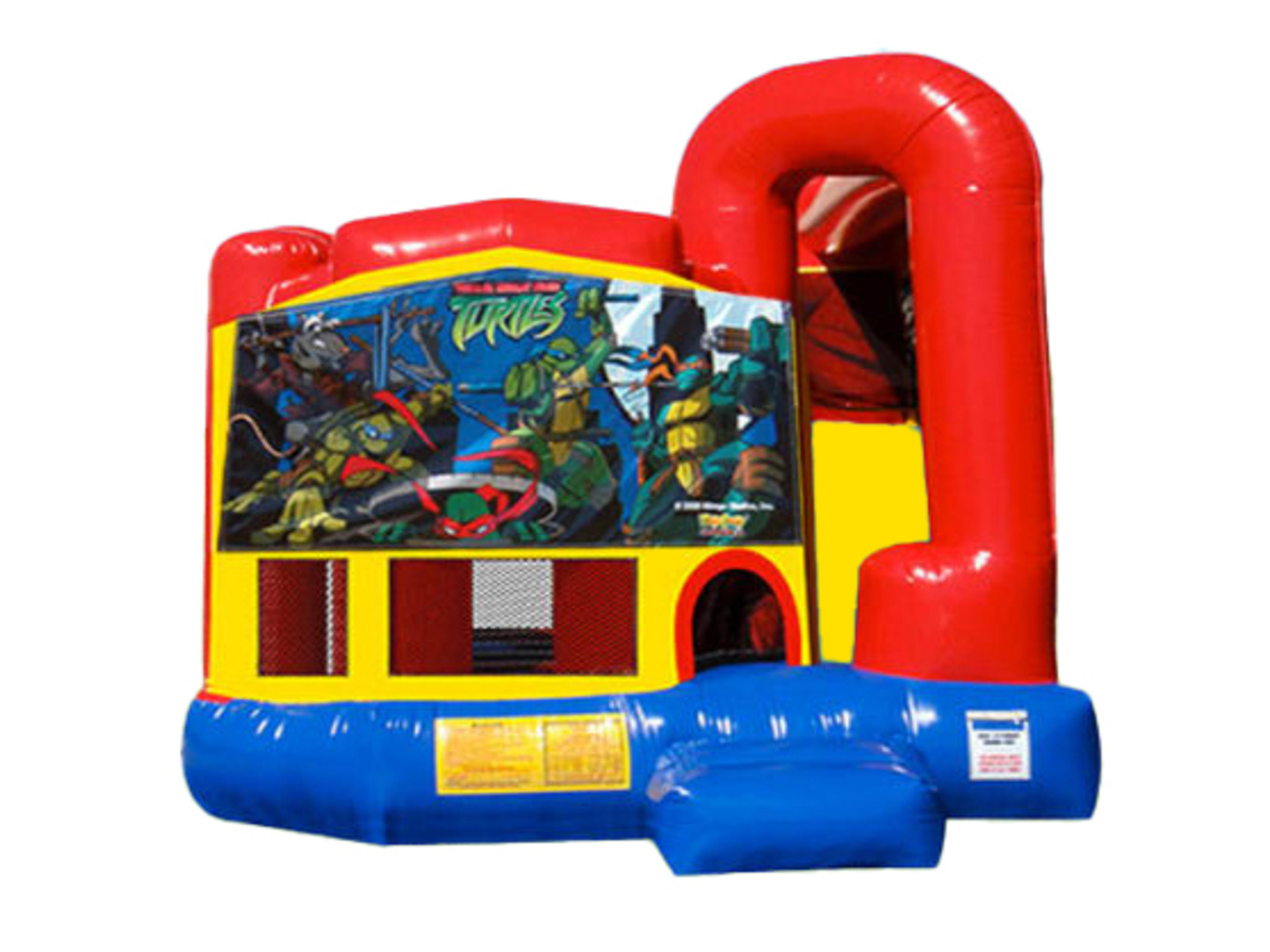 4in1 Ninja Turtles  Bounce House Combo w/ Wet or Dry Slide