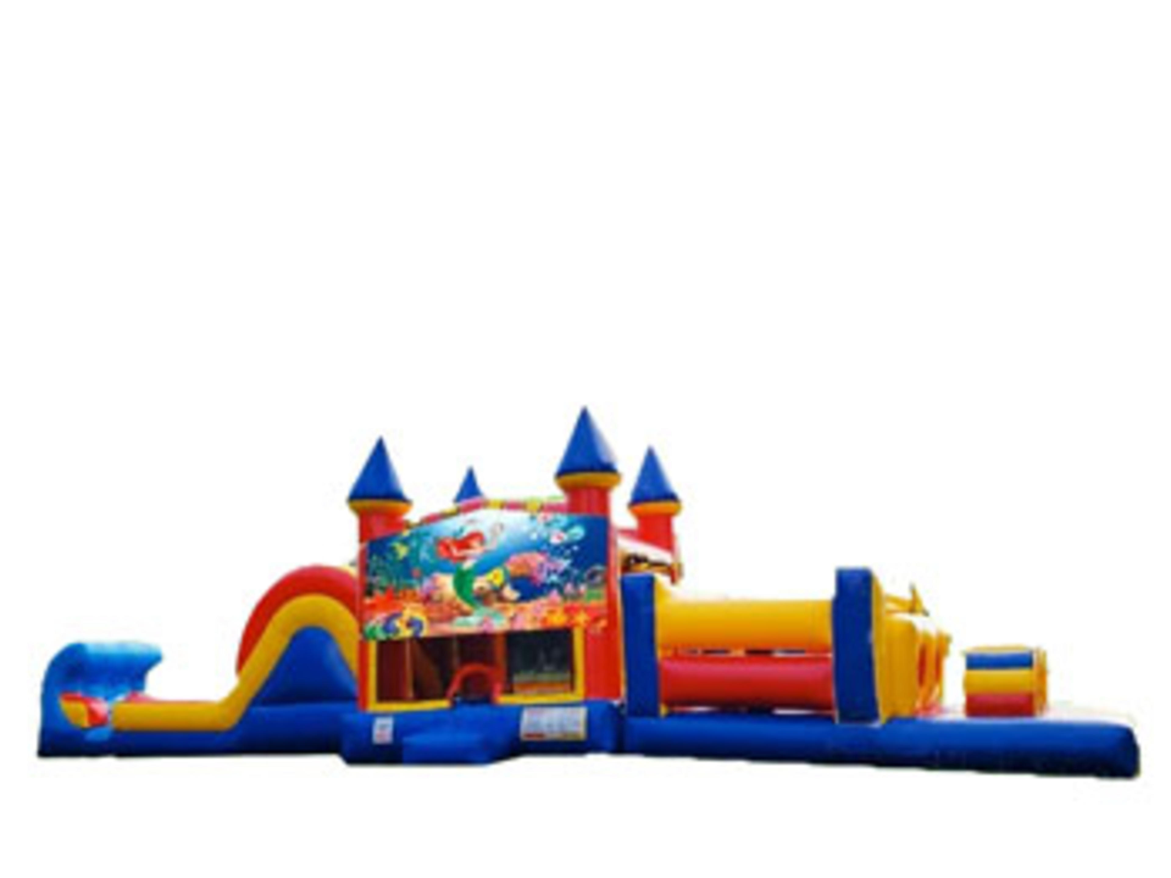 50ft Little Mermaid Obstacle w/ Wet or Dry Slide
