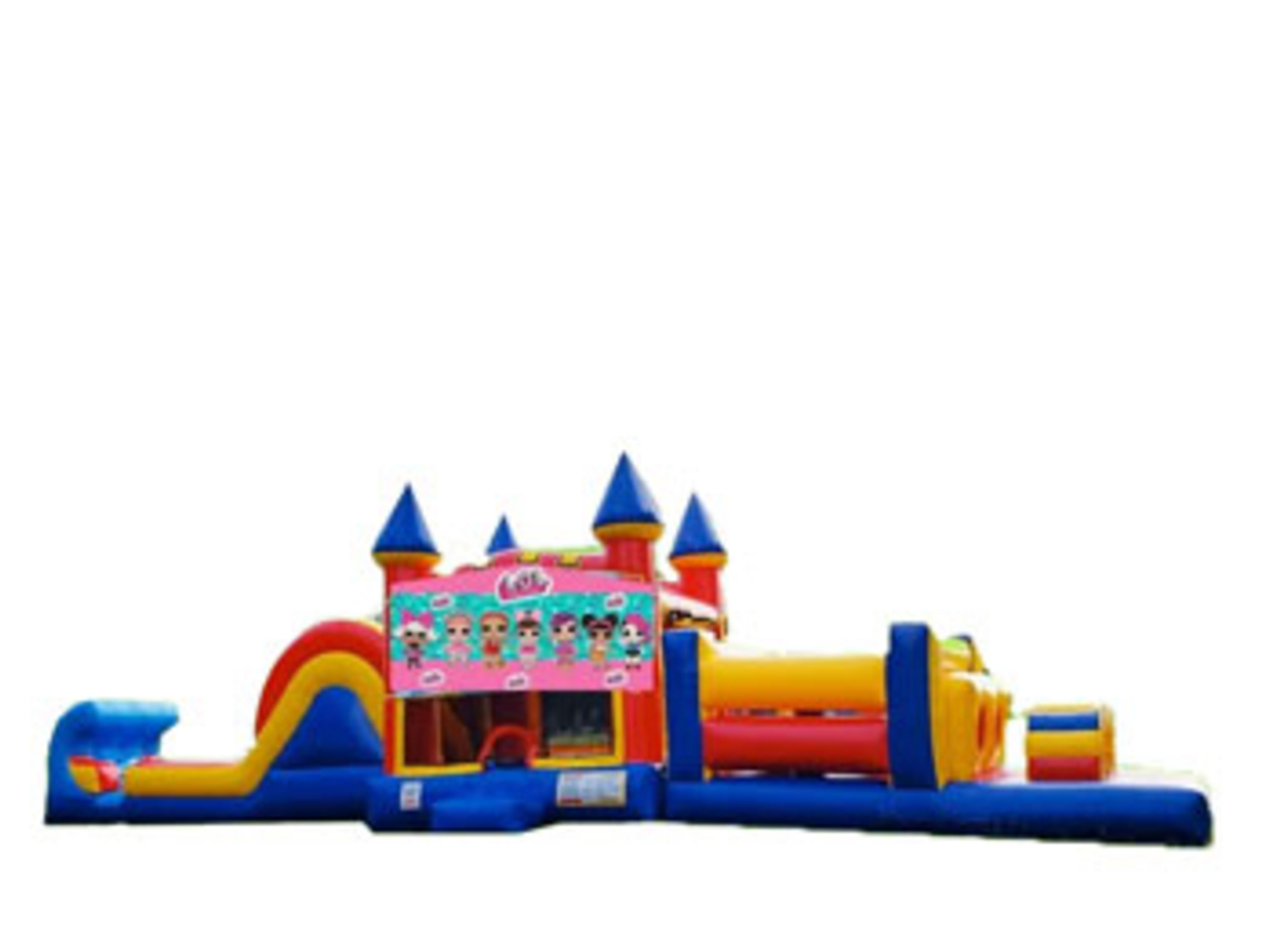 50ft Lol Surprise Obstacle w/ Wet or Dry Slide