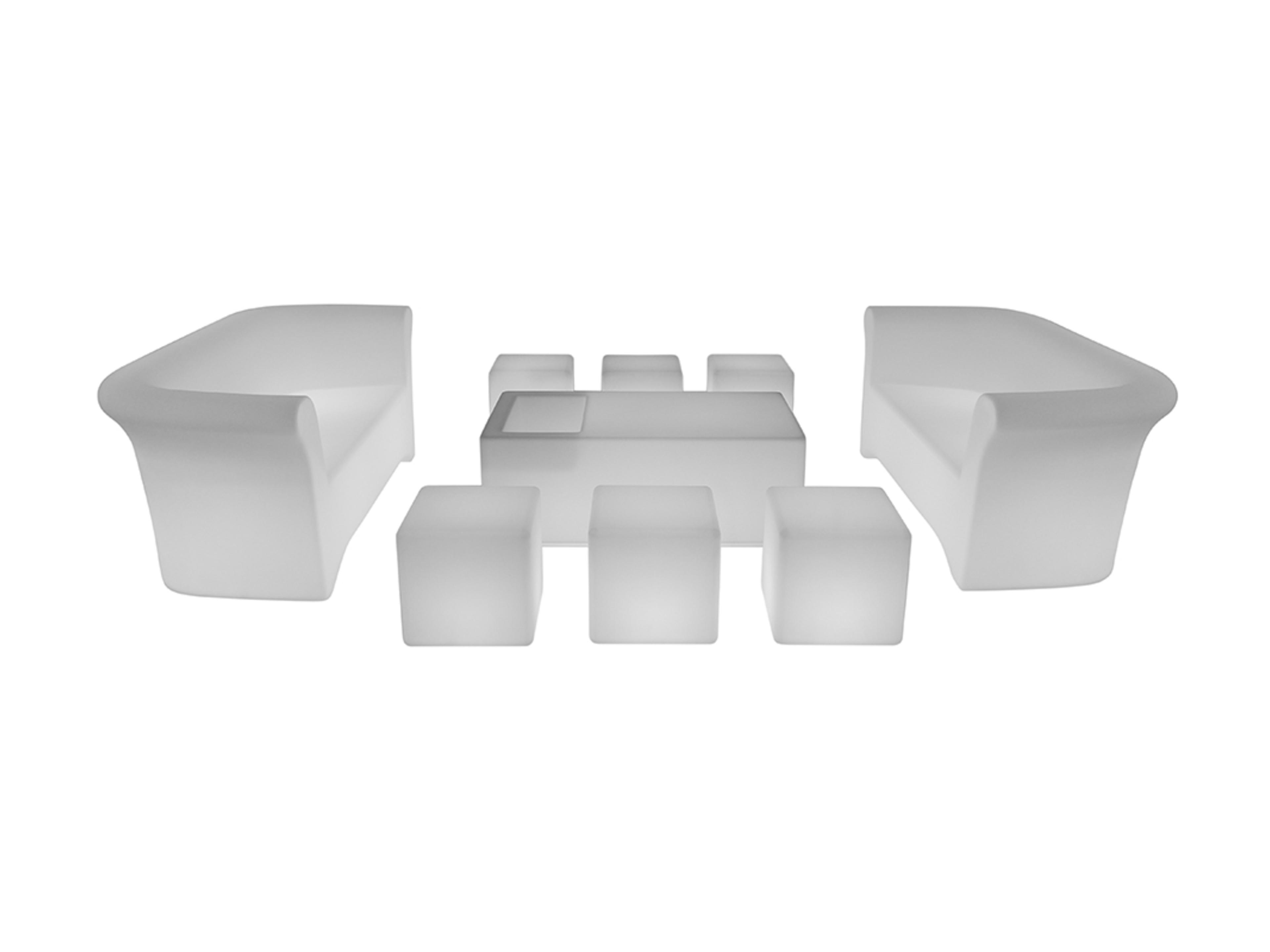 LED illuminated lounge set for 12