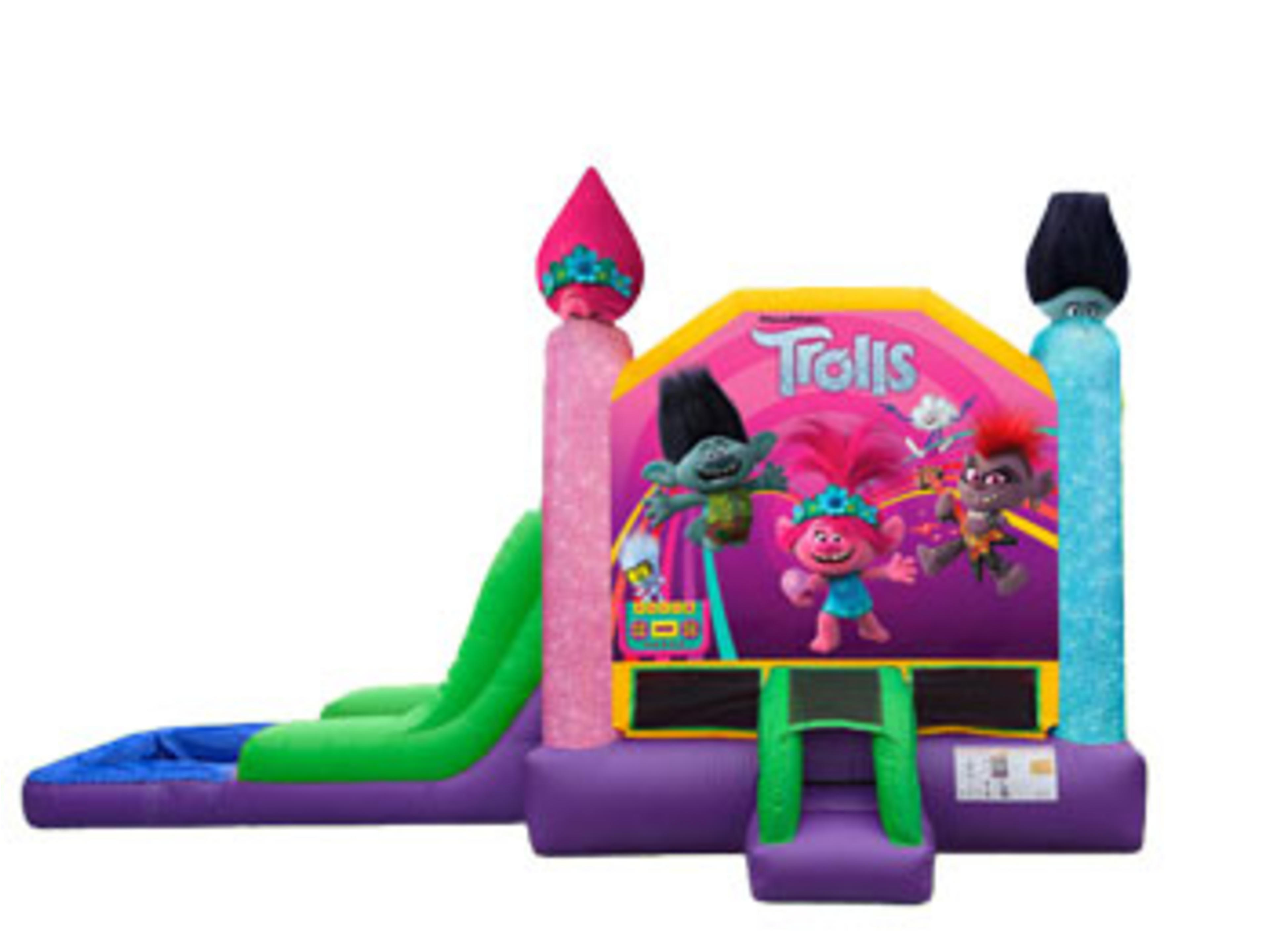 Trolls EZ Bounce House Combo w/ (Dry or Wet/Water Slide)