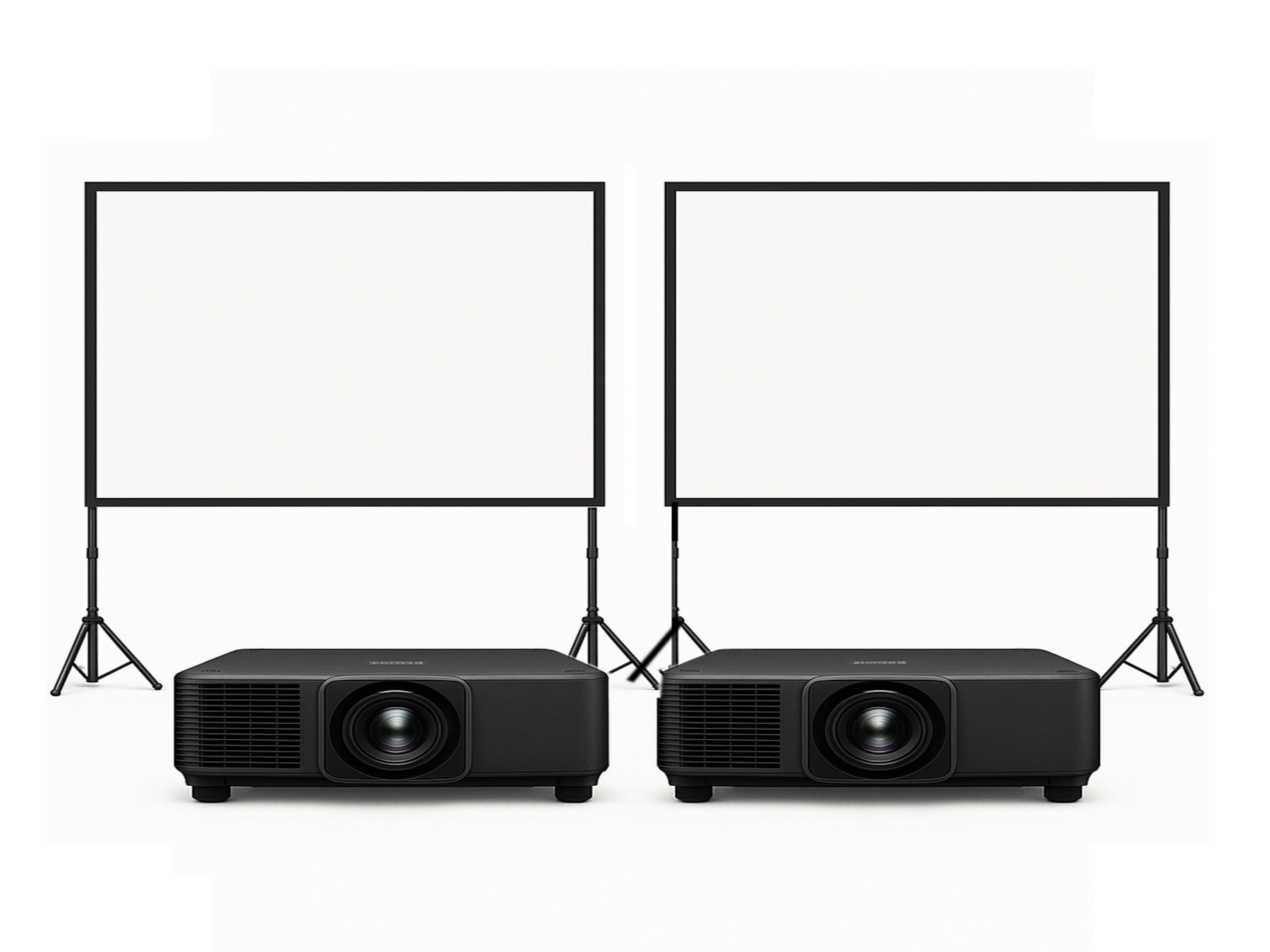 Dual Projector & Screen Full Package