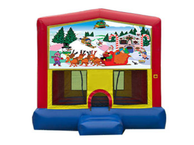 13 x 13 Christmas Bounce House Moonwalk