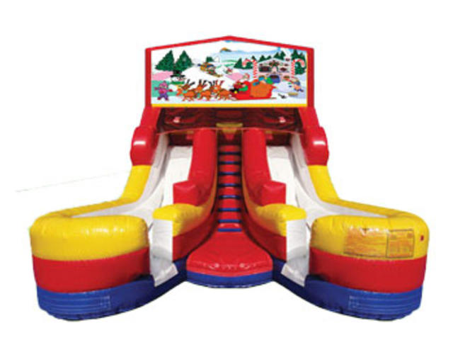 16ft Double Lane Christmas Slide