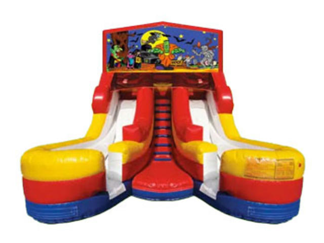 16ft Double Lane Halloween Slide