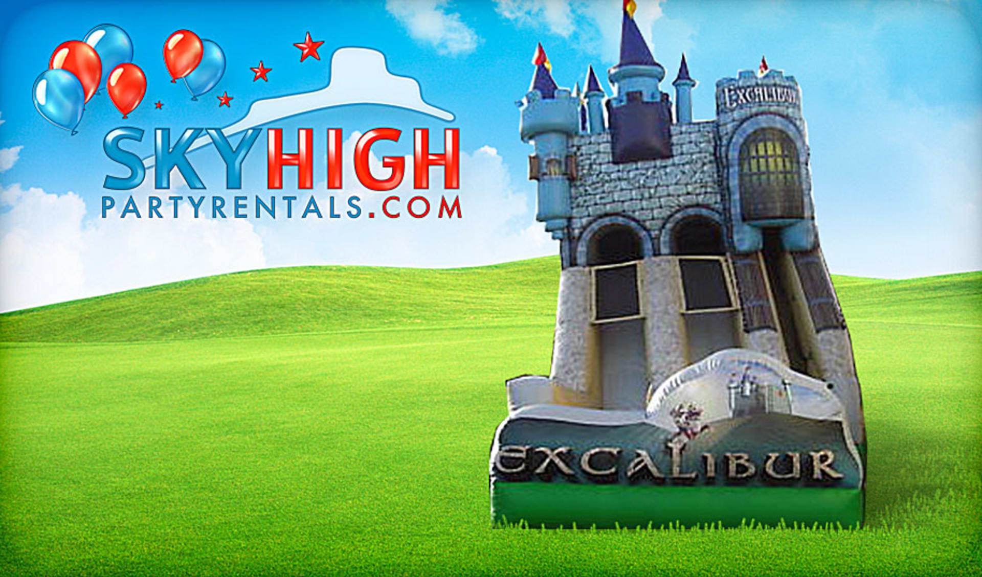 Inflatable Excalibur Slide