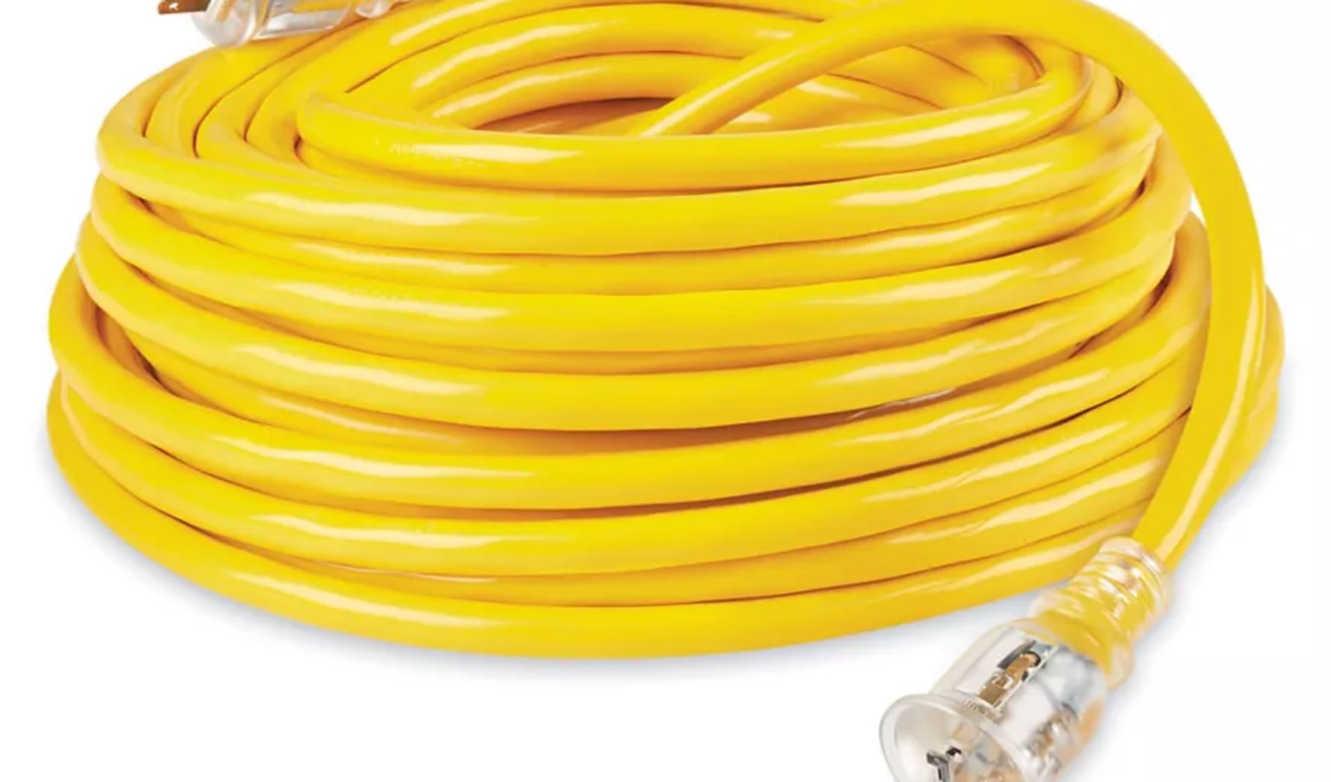 Cordón de extensión Heavy Power 100ft en renta en Houston, ideal para fiestas en League City.