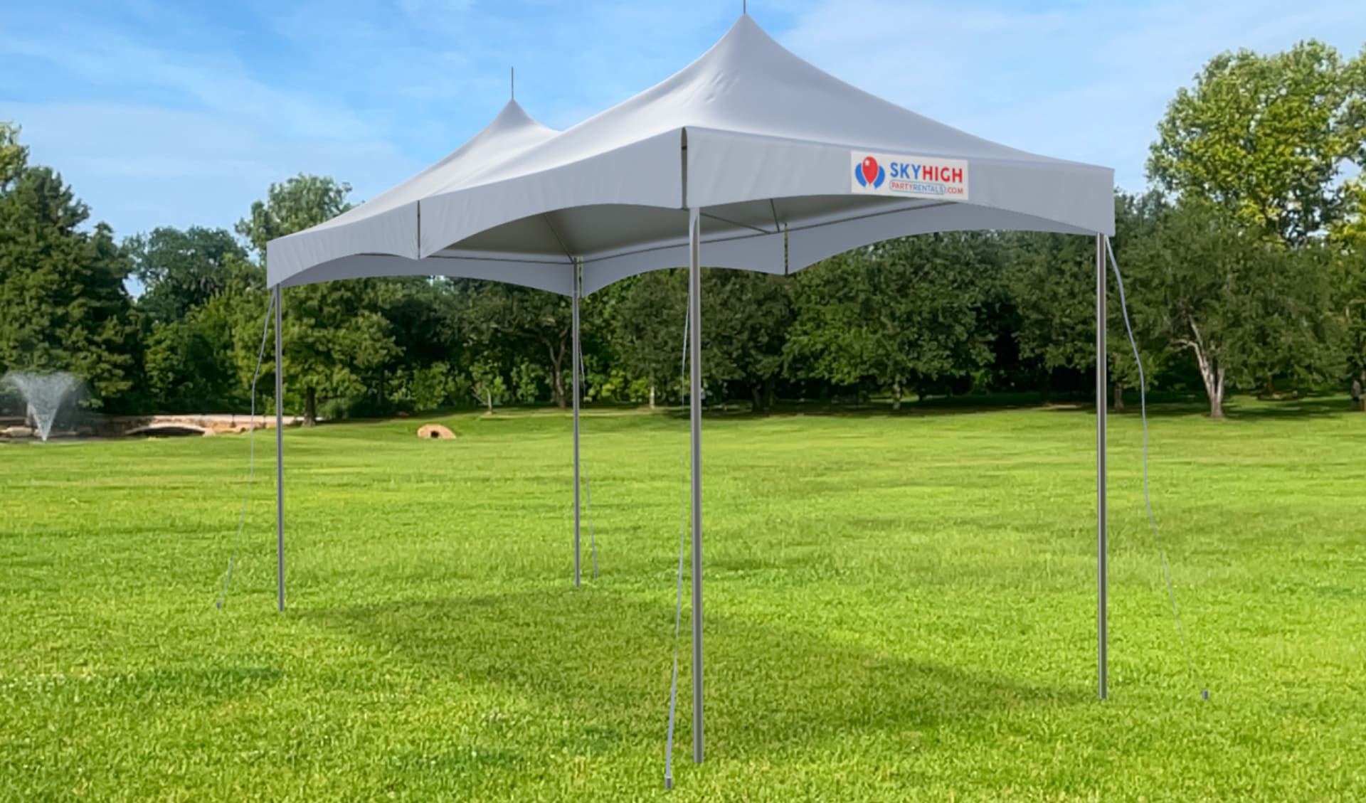 10'x20' High Peak Tent Rentals Houston, TX | Sky High Party Rentals