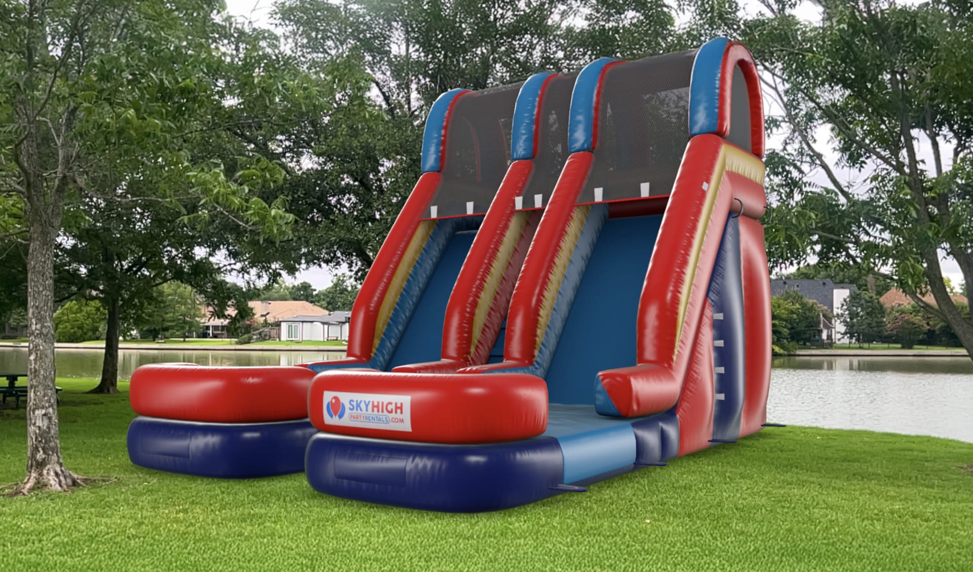 15ft Dual Lane Water Slide For Rent