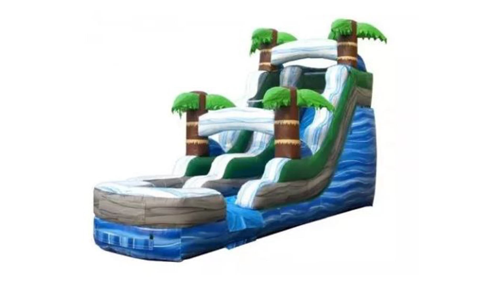 Side 15ft Palm Tree Wet Slide Rentals