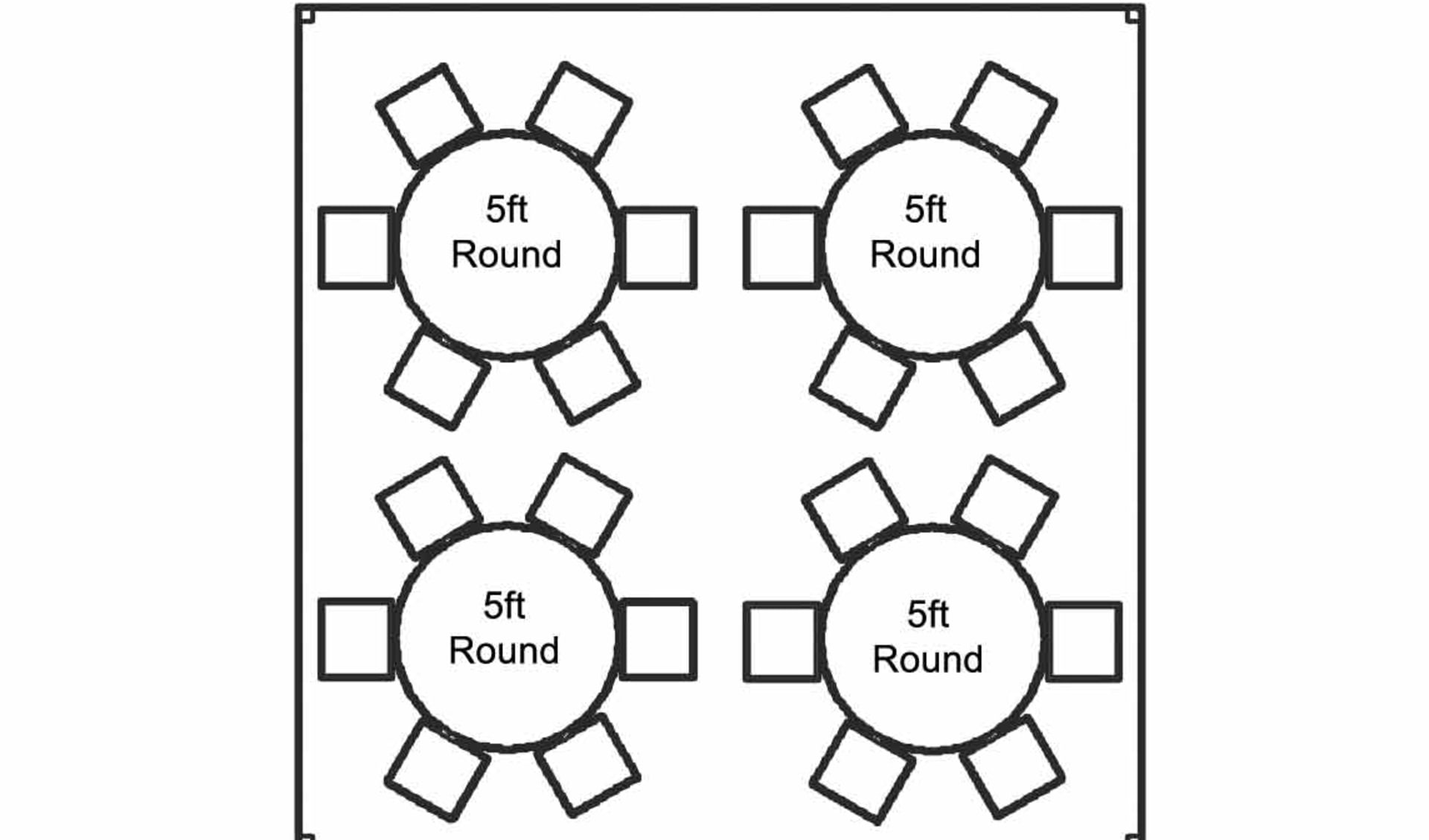 15' by 15' High Peak Tent Chair Schematics