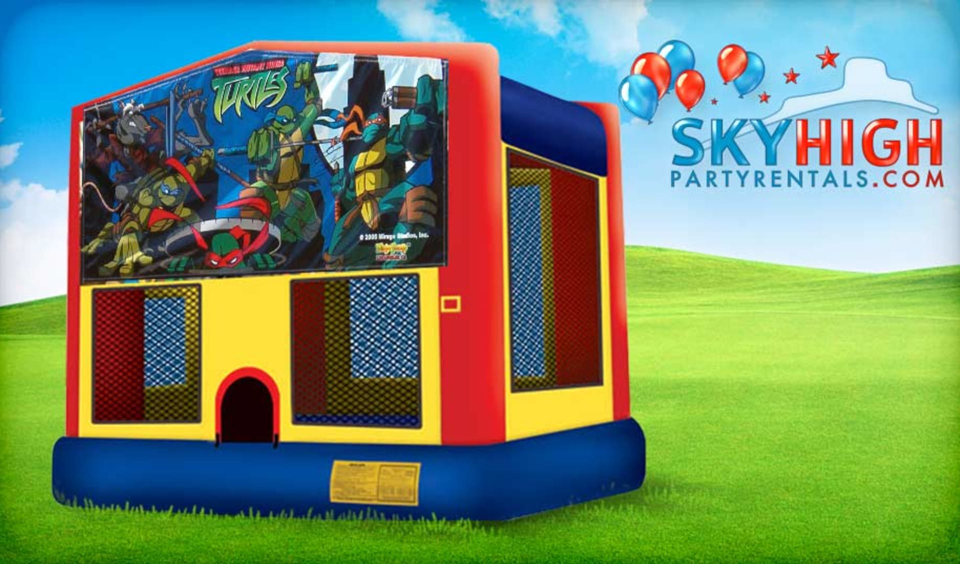 15 x 15 Ninja Turtles Bounce House 