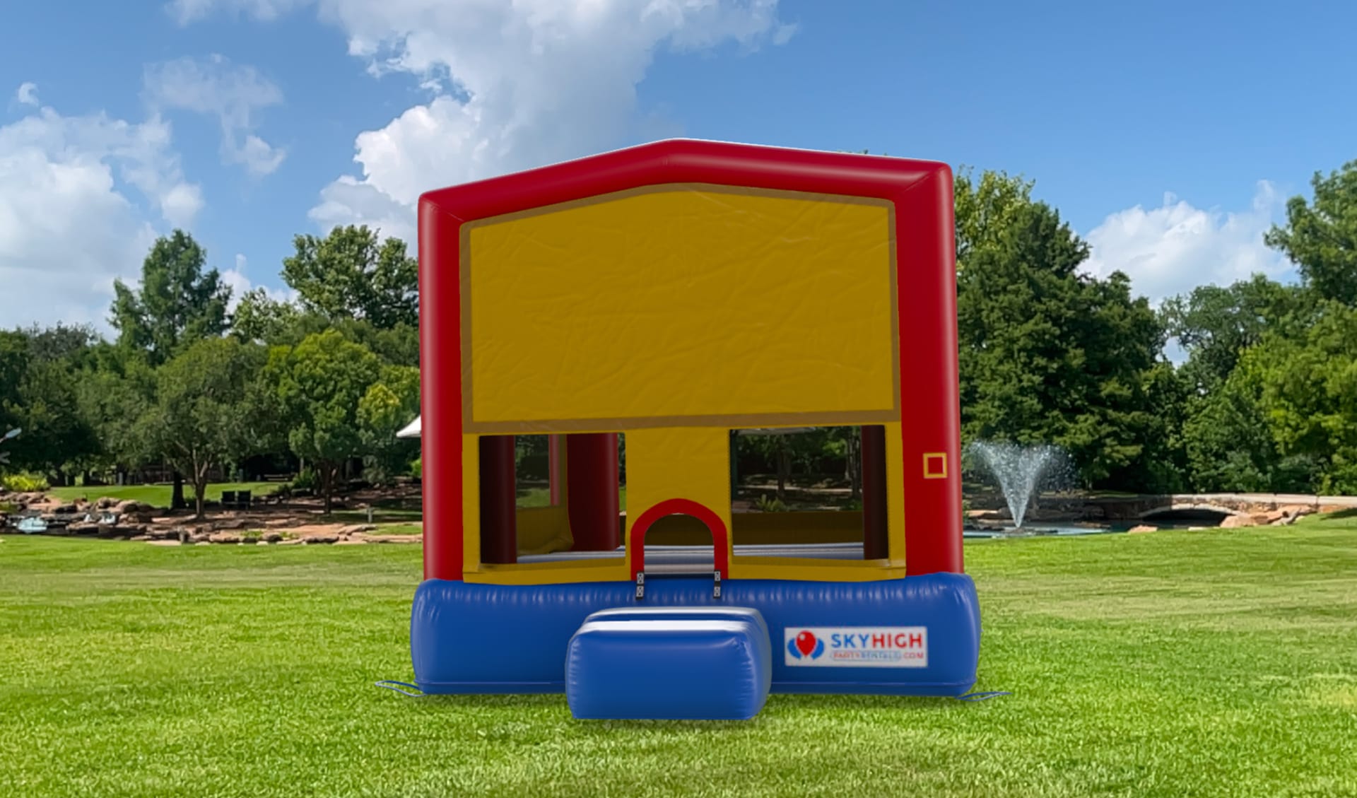 Renta de brincolín Cocomelon 15x15 en Dallas, ideal para fiestas en Grand Prairie con diseño colorido perfecto para niños