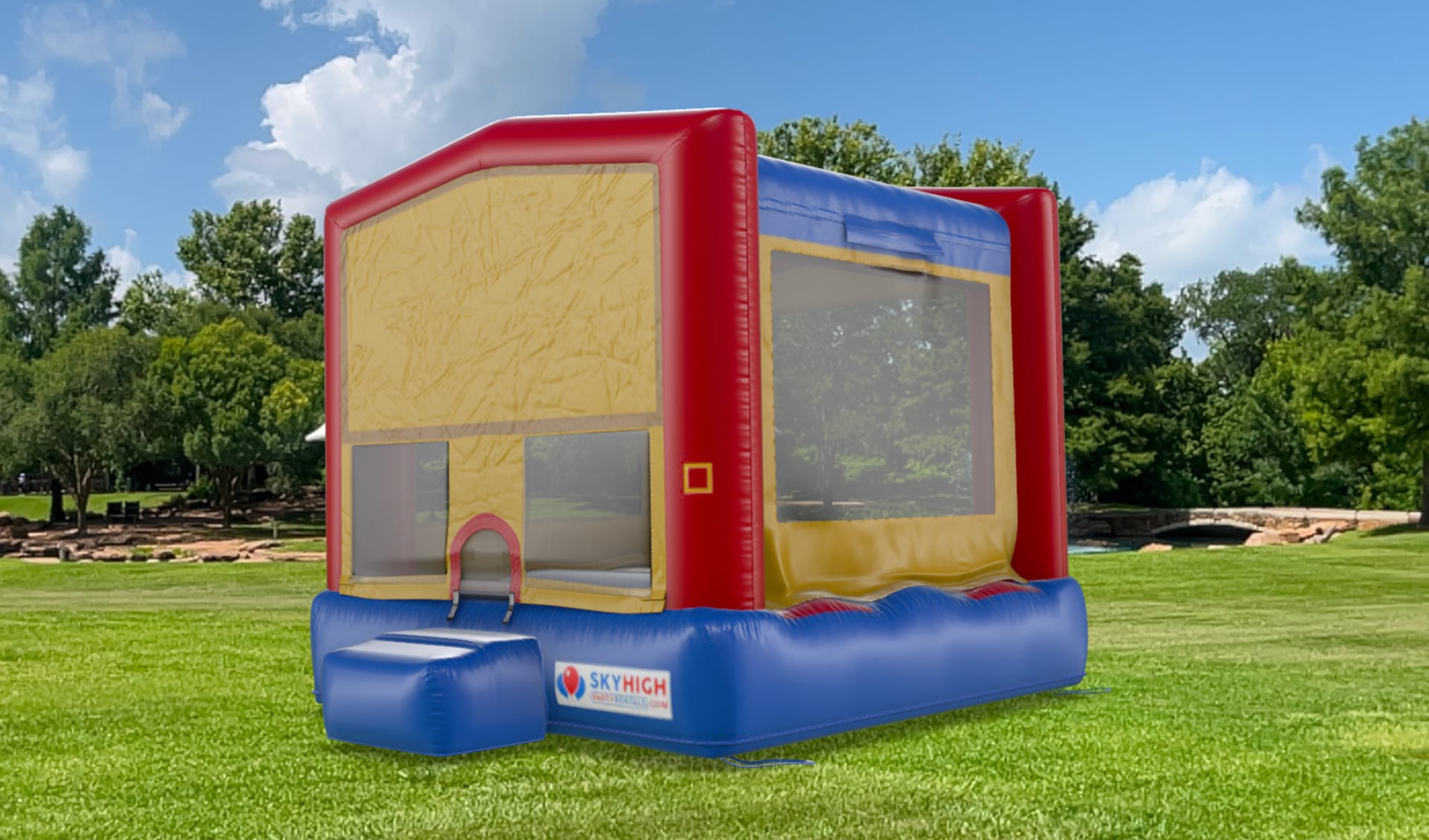 Renta de brincolín Cocomelon 15x15 en Dallas — ideal para niños de todas las edades en fiestas de Irving.