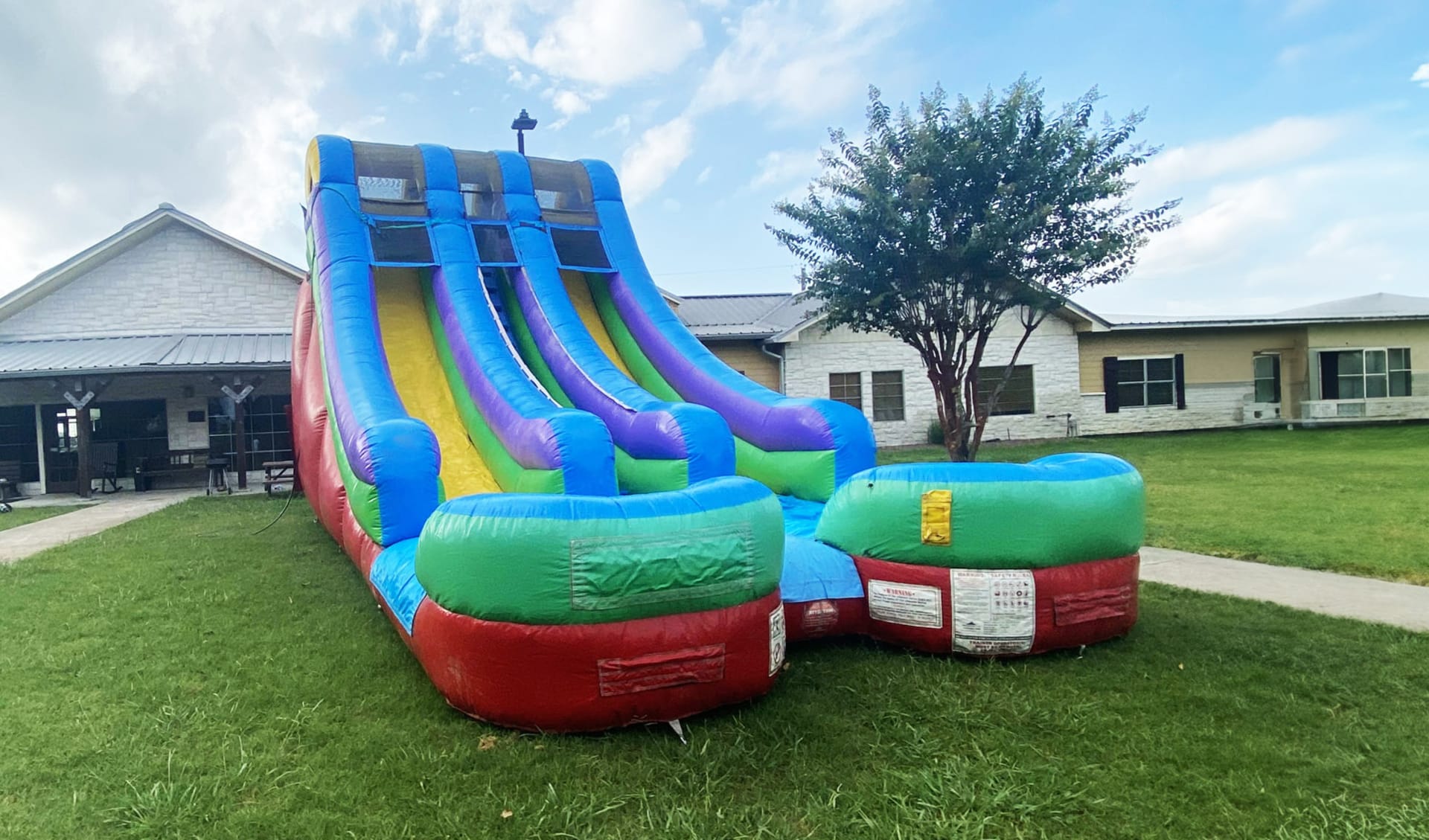 18ft Dual Retro Water Slide