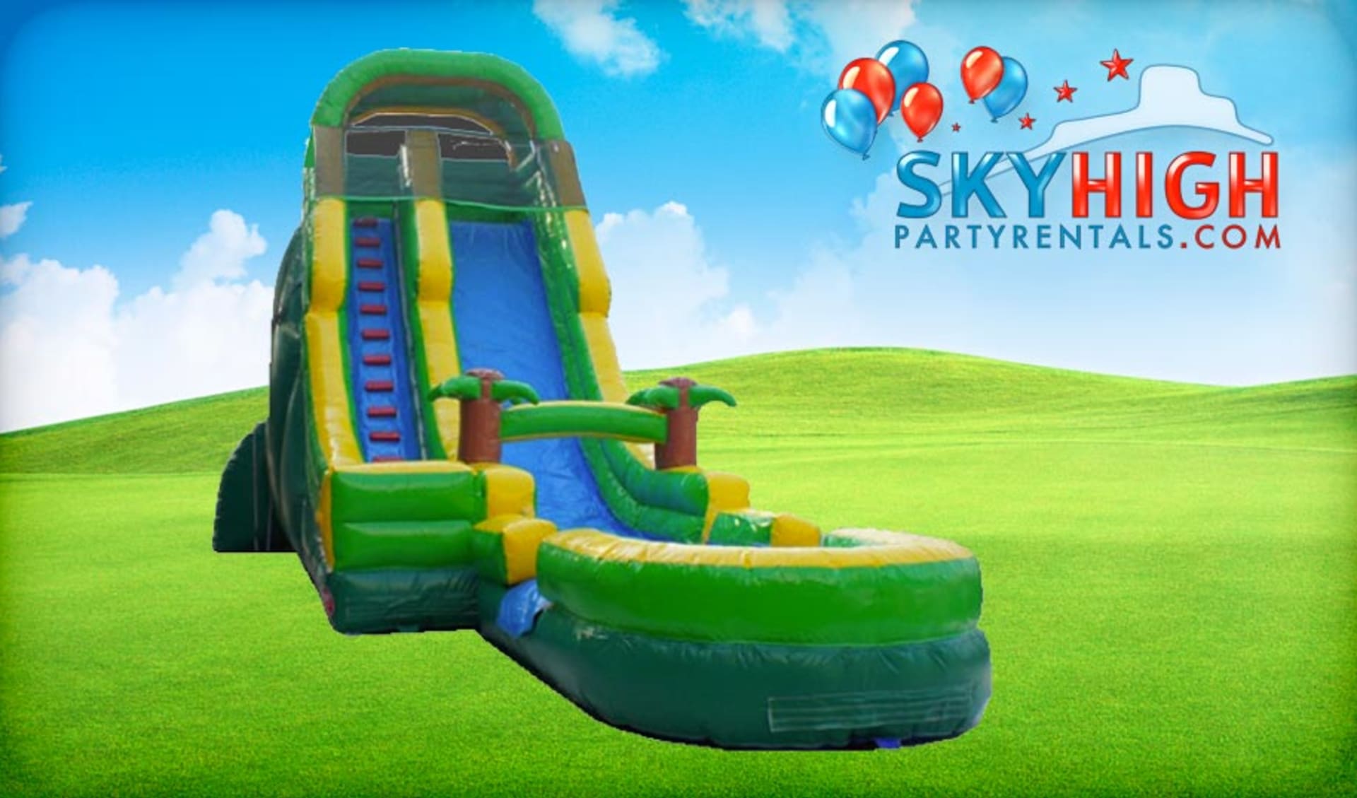 Palm Tree Tall Water Slide