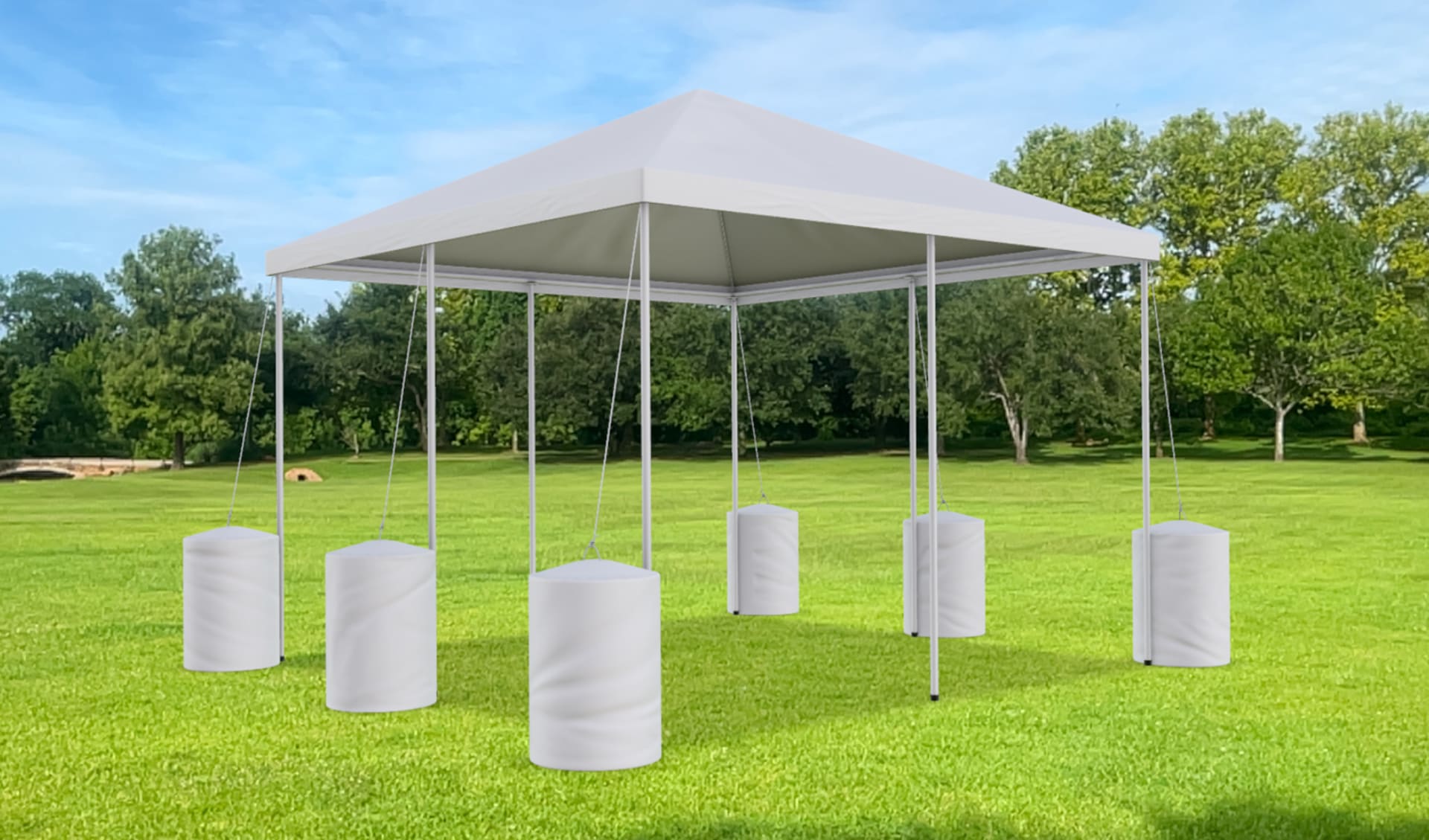 20ft x 20ft Frame Tent Rentals on Grass