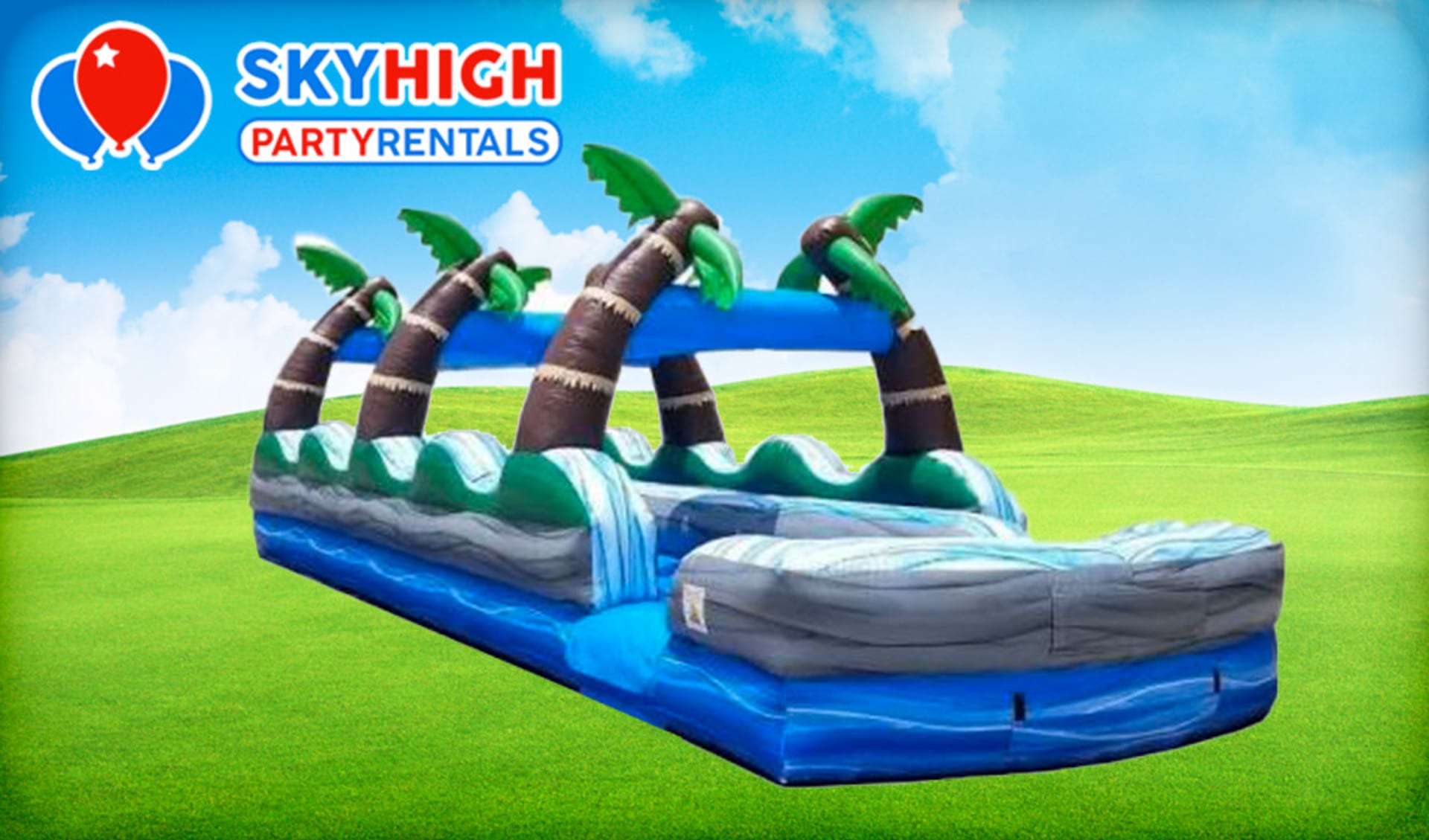 Austin & San Antonio, TX Tropical Inflatable Slide | Sky High
