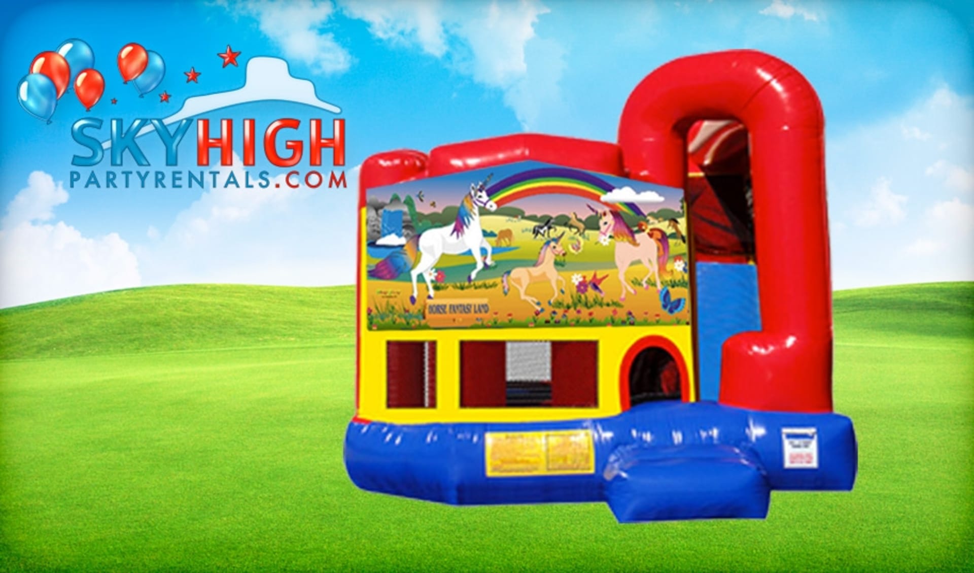 4in1 Unicorn Bounce House Rental