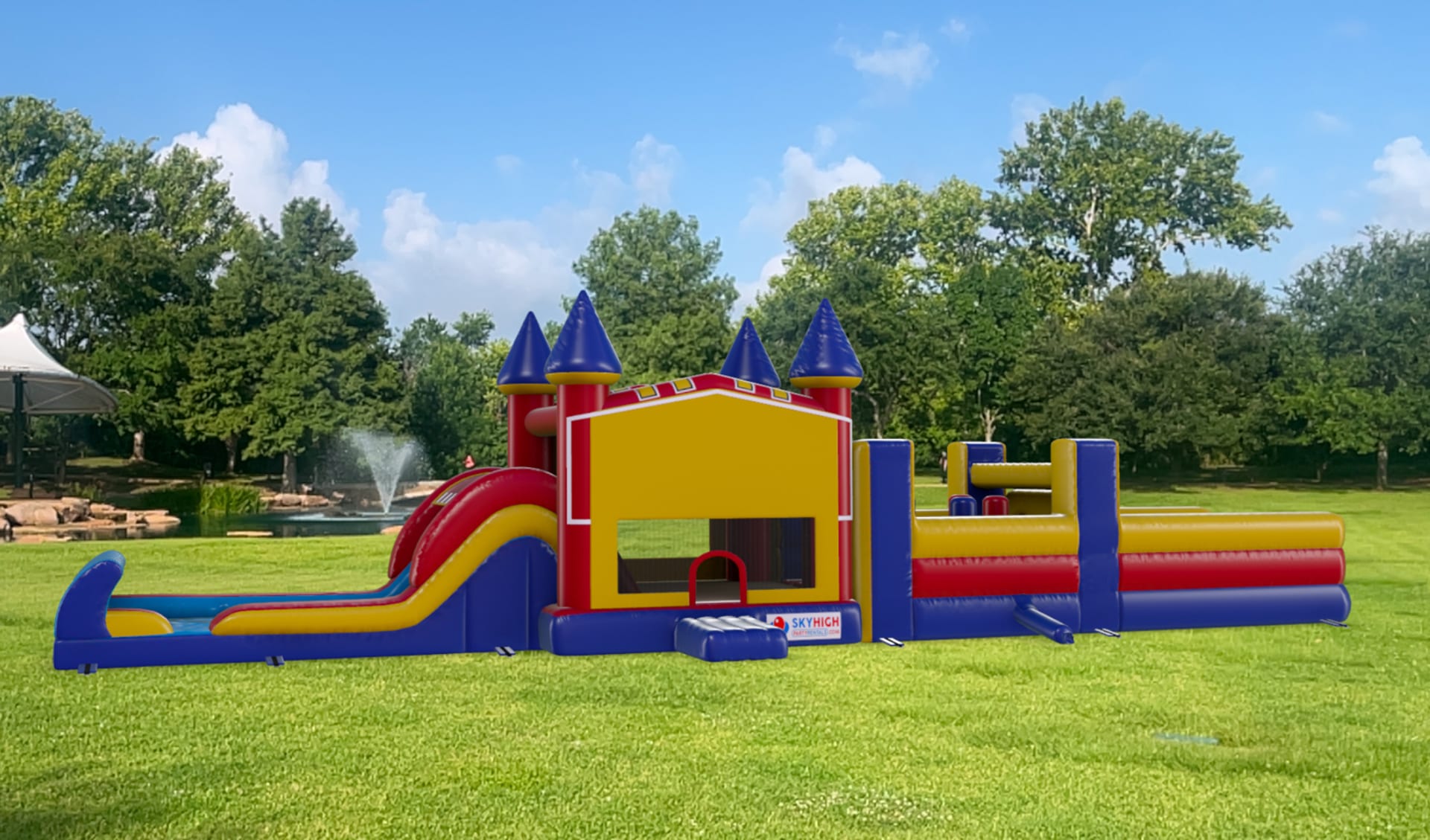 50ft Peppa Pig Obstacle Course Rental