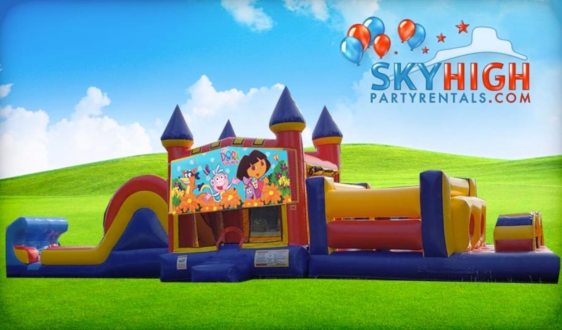 50ft Dora Obstacle w/ Wet or Dry Slide