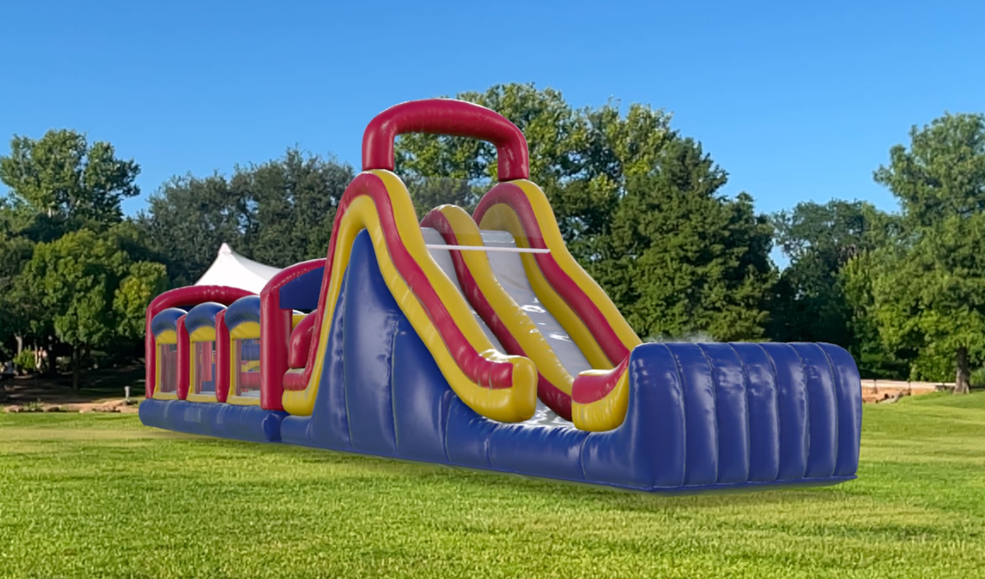 60ft Obstacle Course Bounce House Rental