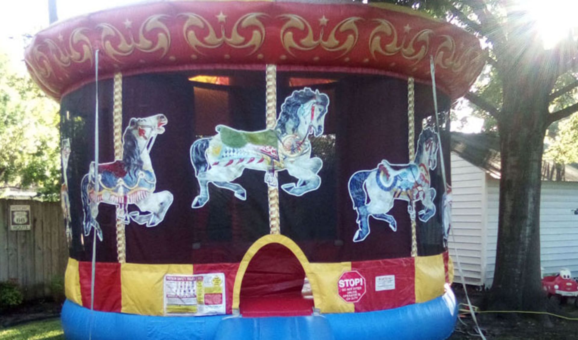 Carousel Moonwalk Bouncer