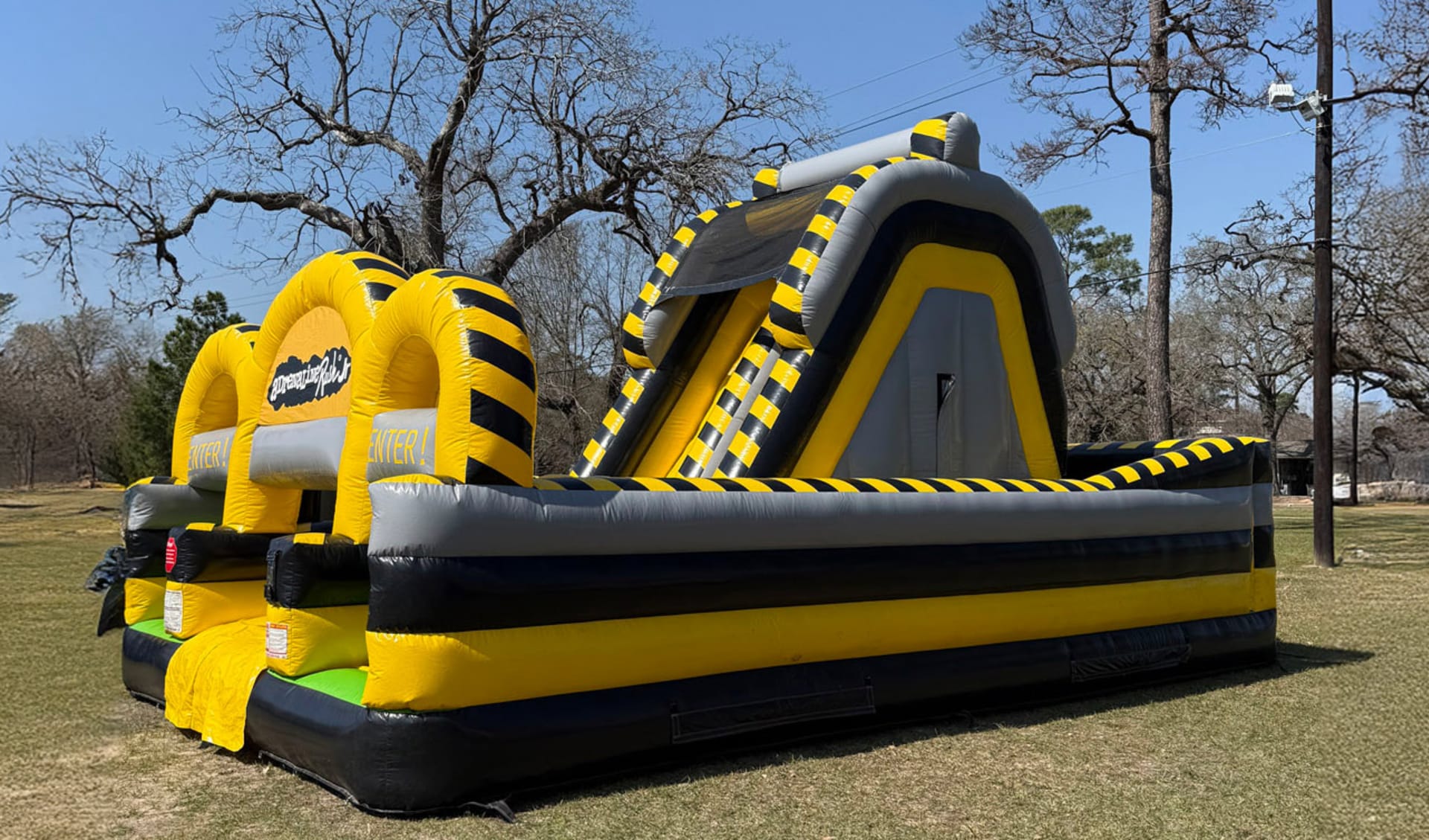 Adrenaline toxic Obstacle Course Bounce house