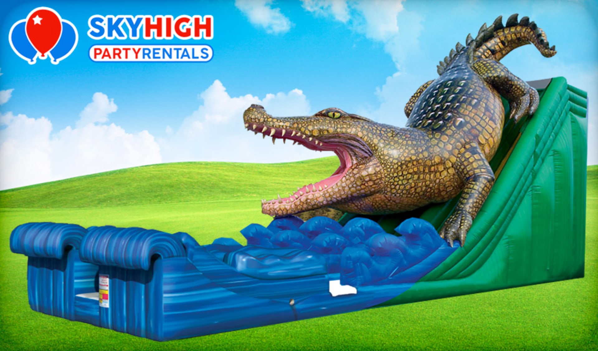 Alligator Bounce House Water Slide Rental