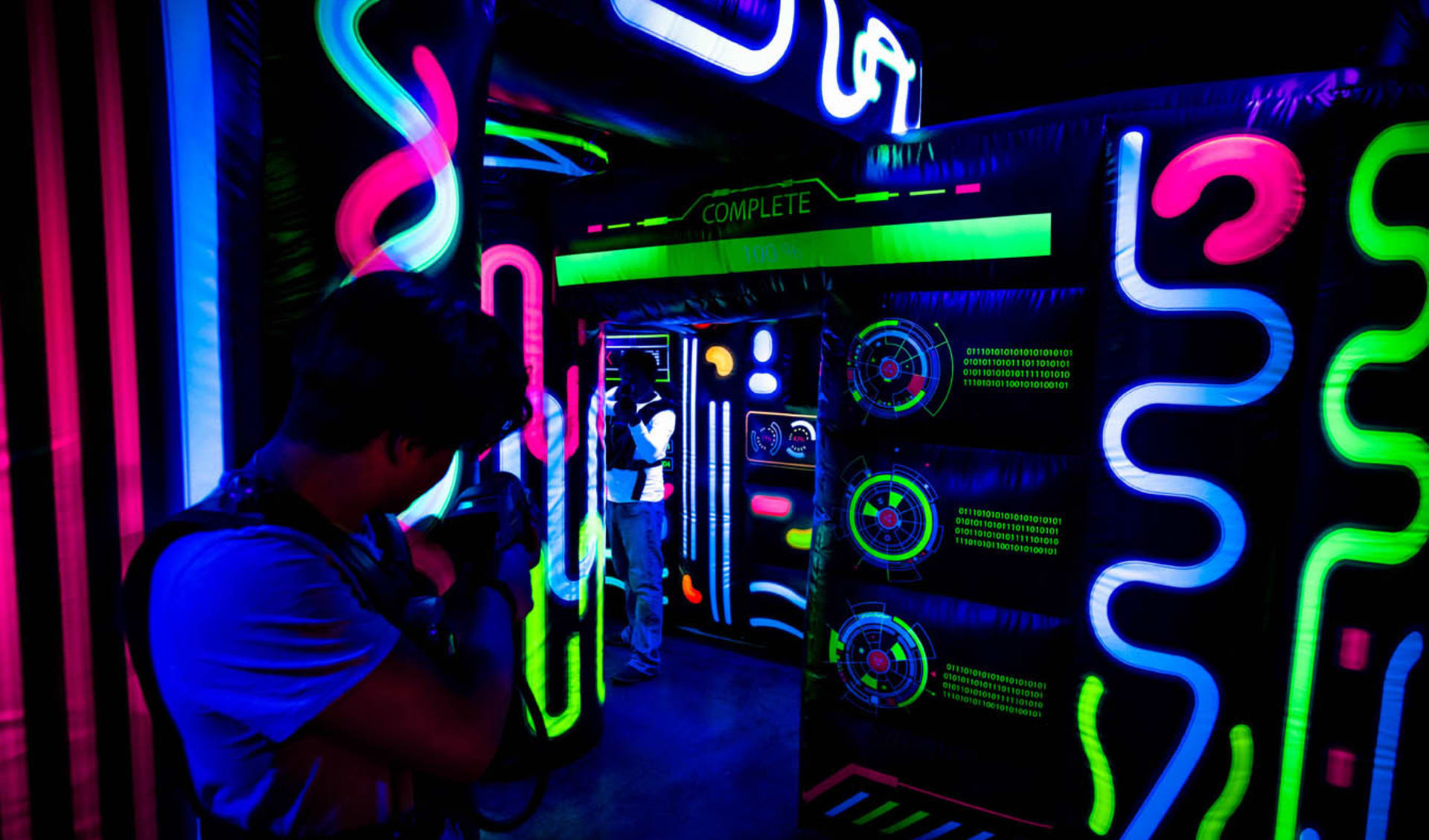 Black Light Laser Tag Battle Dome Delivered