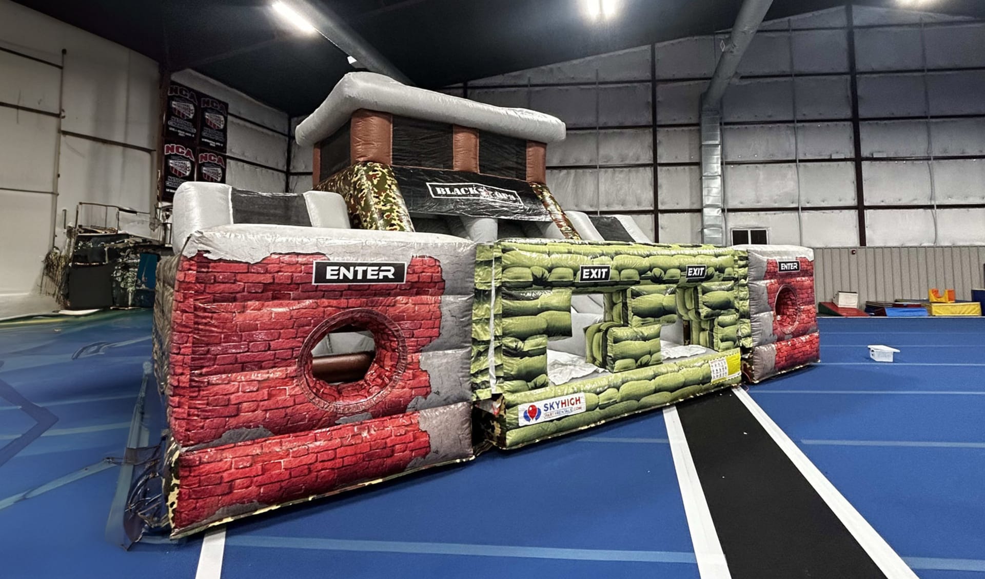Black Ops Obstacle setup indoors