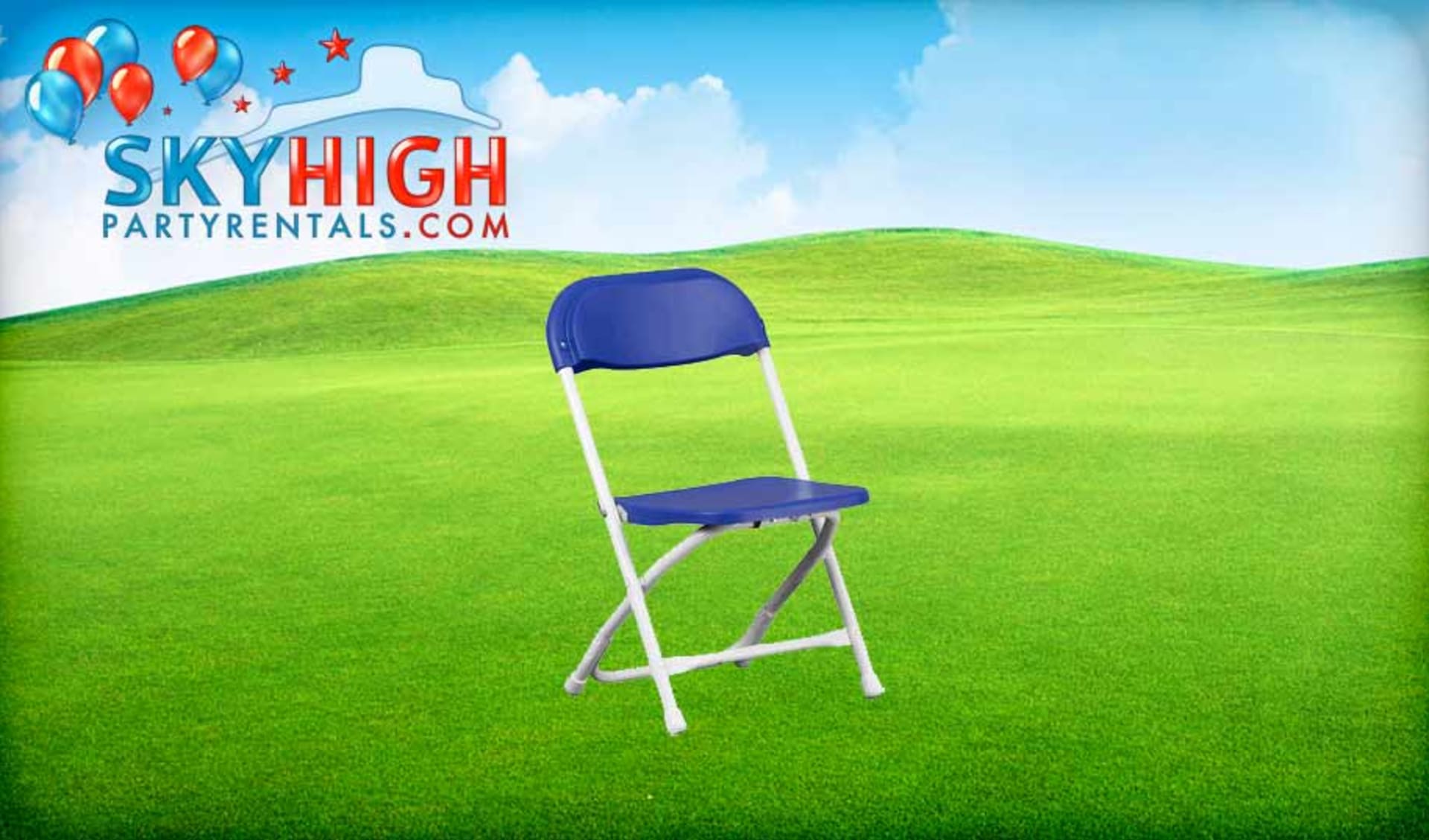 Kids Folding Chairs Blue