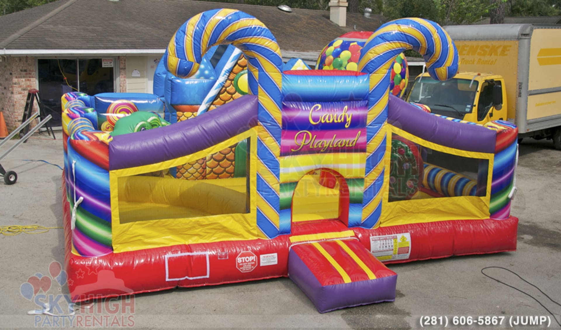 	Front Candy Cane Entrance Inflatable