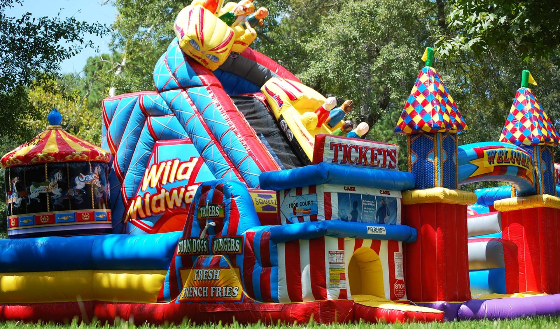 Amusement Park Obstacle Course Rental Houston, TX | Sky High Party