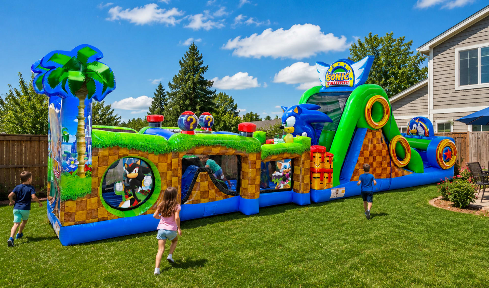 sonic the hedgehog obstacle course rental