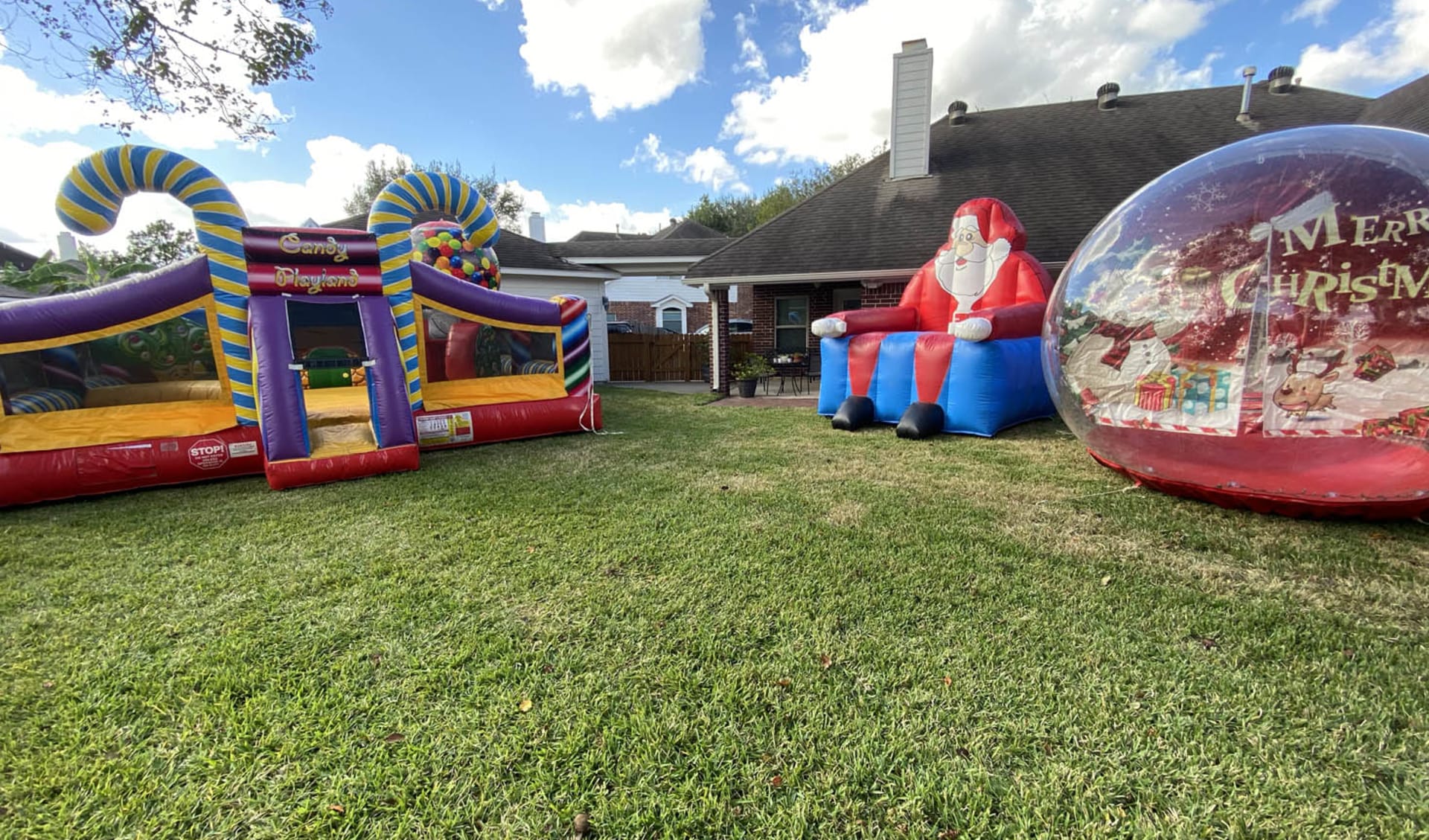 At home Christmas party rentals