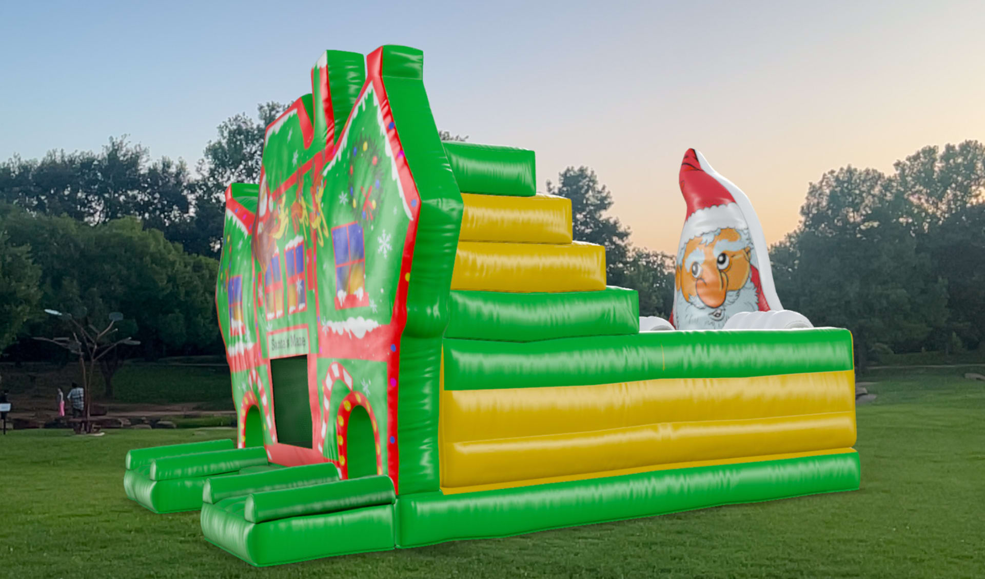 Christmas obstacle course