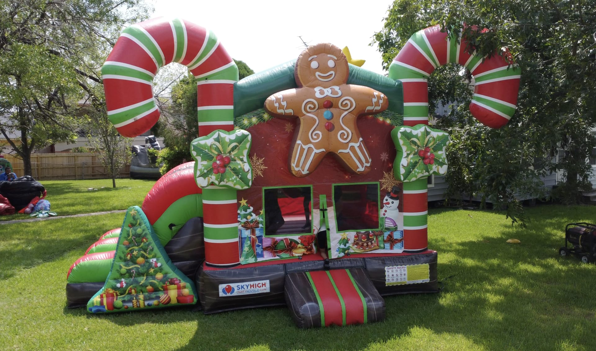 Christmas Gingerbread Bounce House Combo Rentals